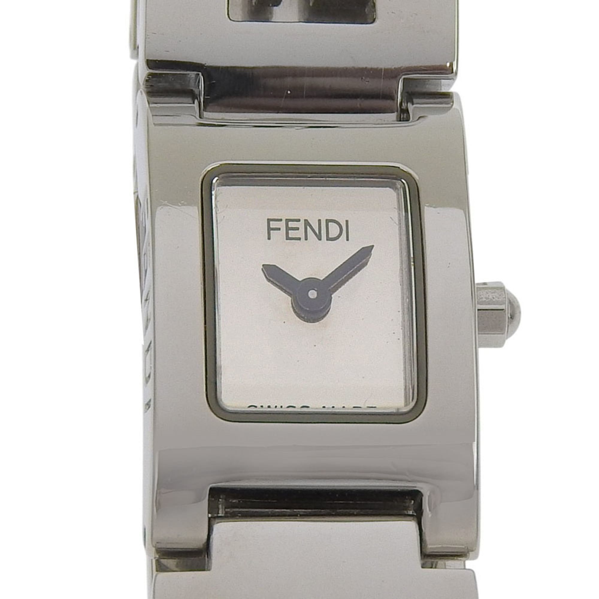 Fendi Fendi Logo Watch 3150L Stainless Steel Quartz Analog Display Silver Dial Women's Size ONE SIZE - 1 Thumbnail
