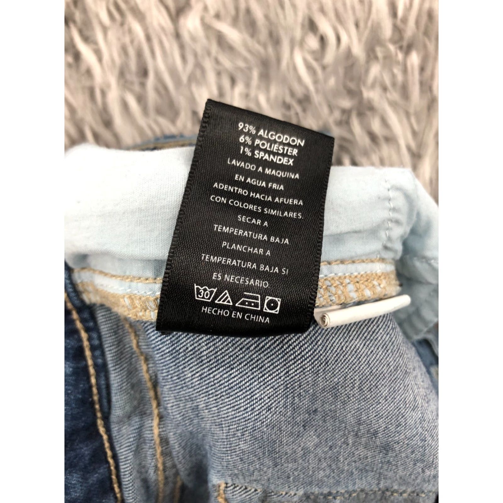 Denime Dear John Bermuda Shorts Juniors Size 25 Mid Rise Dark Wash Blue Denim Jean Size 42" / US 20 - 8 Thumbnail