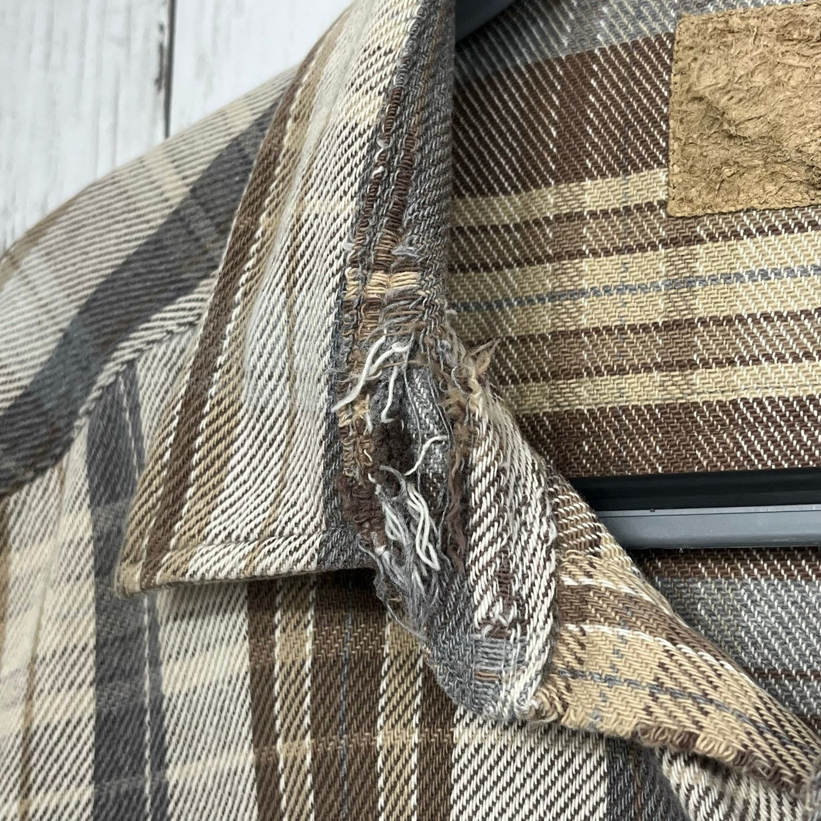 Other Vintage 1998 Blank Heavyweight Flannel XL Earth Tone Plaid Size US XL / EU 56 / 4 - 3 Thumbnail