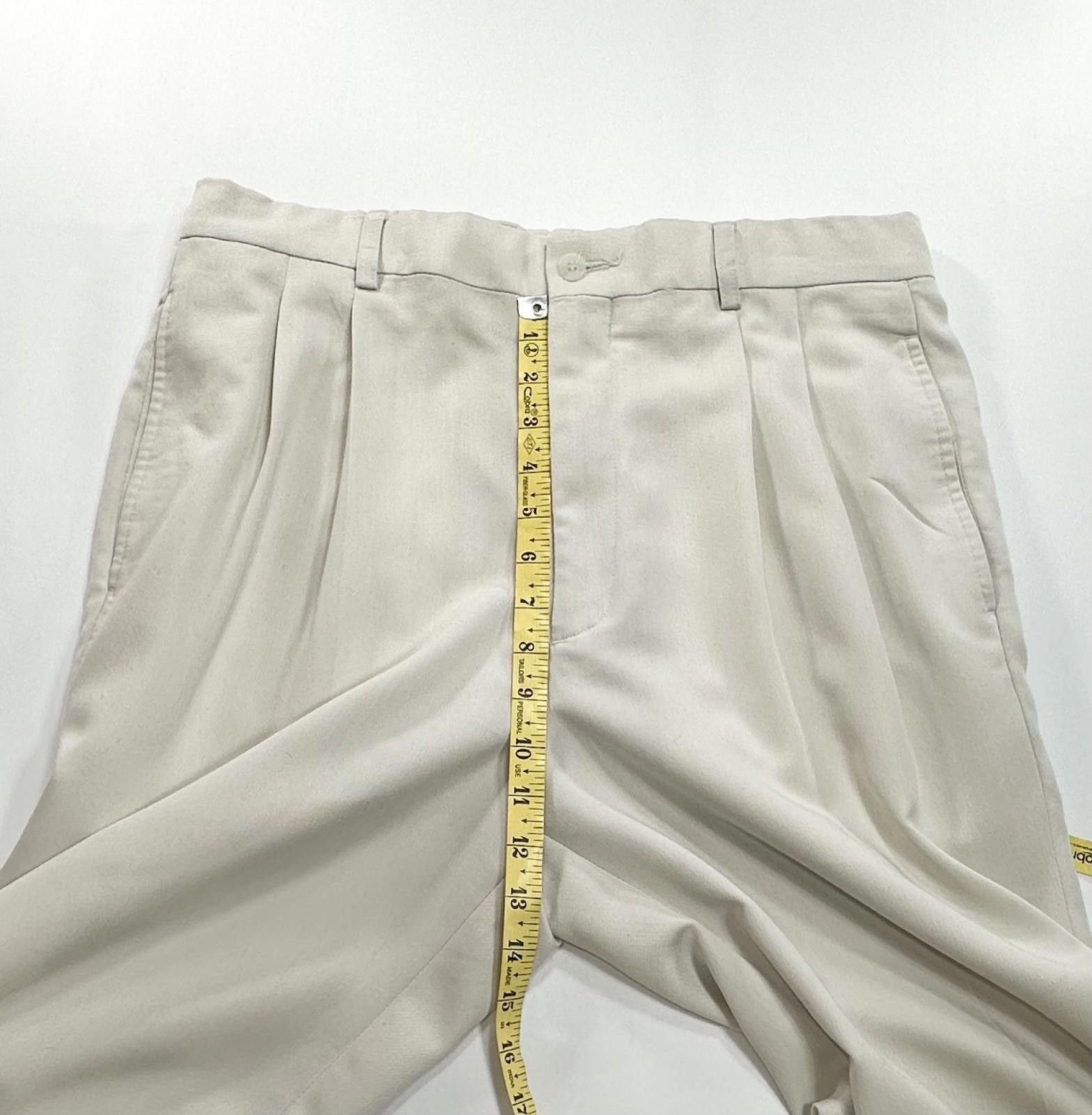 Liz Claiborne Claiborne Elements Straight Leg Chinos Beige Mens 32/30 Size US 32 / EU 48 - 4 Thumbnail
