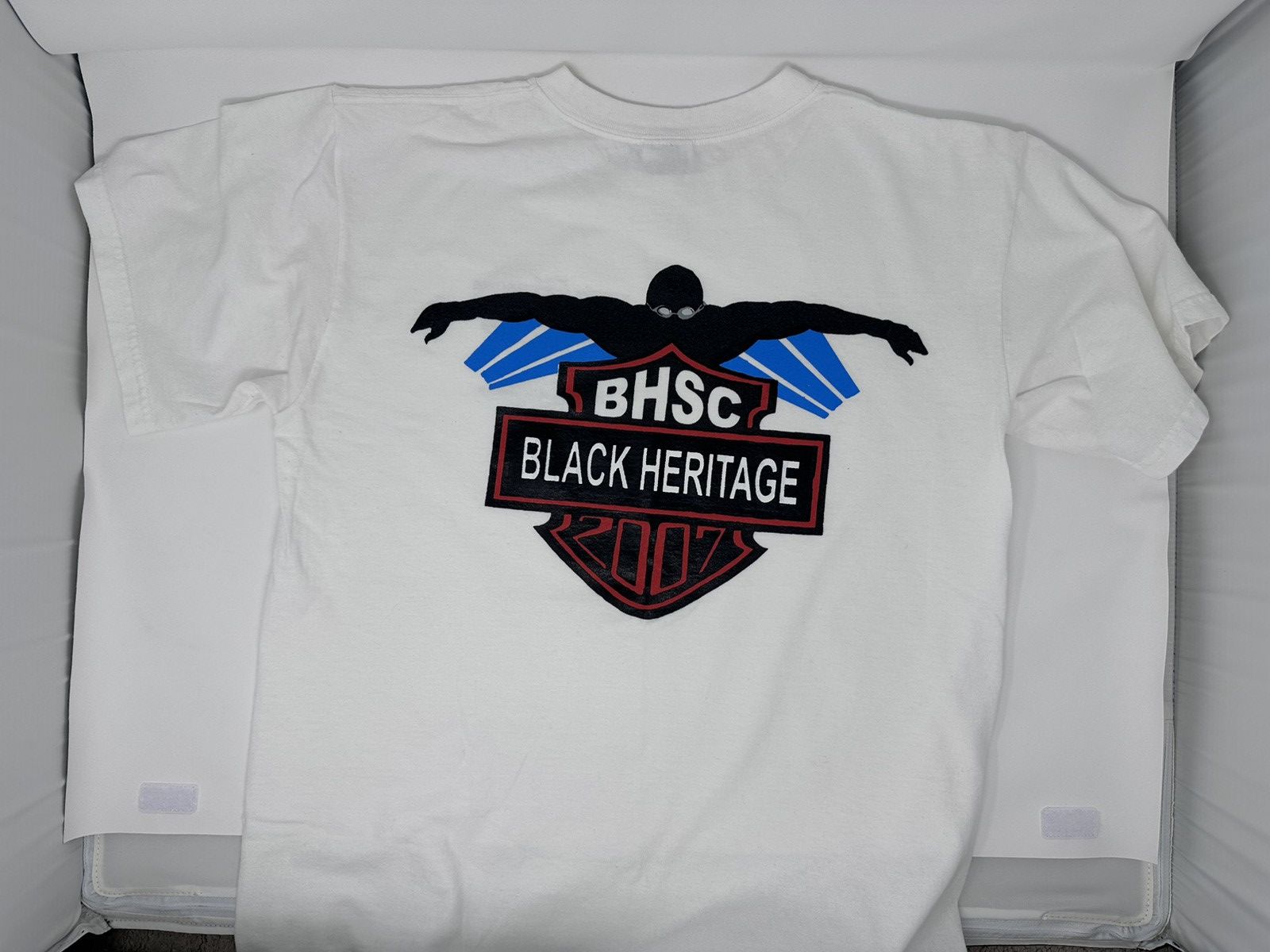 Anvil Vintage 2007 Black Heritage Swim Meet Tee (BHSCA) – Size M Size US M / EU 48-50 / 2 - 1 Thumbnail