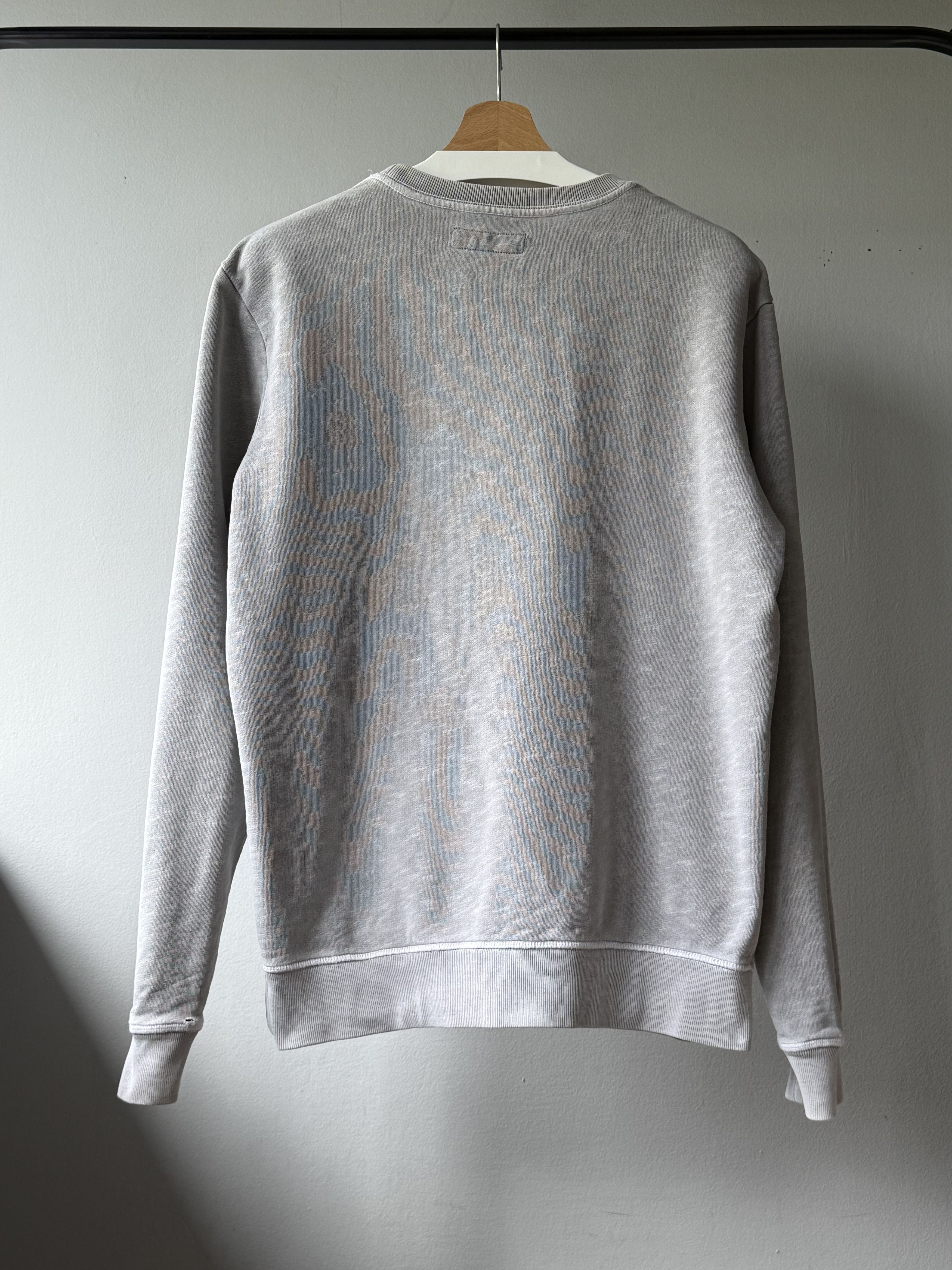 Allsaints Allsaints Wilde Crew Neck Grey Marl Cotton Logo Sweatshirt Size US XS / EU 42 / 0 - 2 Thumbnail