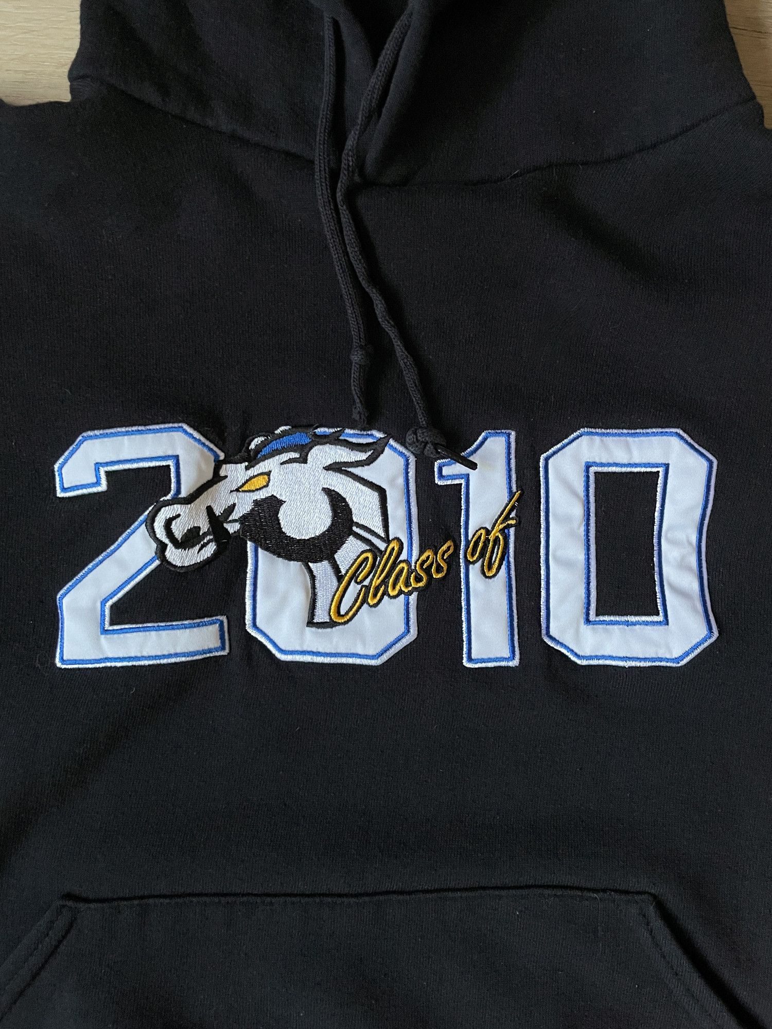 Russell Athletic × Vintage 2000s Boxy 'JHB' Russell Athletic Hoodie Size US S / EU 44-46 / 1 - 2 Thumbnail