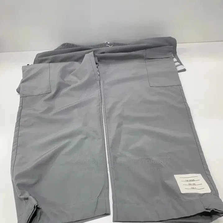 Thom Browne gray hooded wool top by Yohji Yamamoto. Size 30" / US 8 / IT 44 - 6 Thumbnail