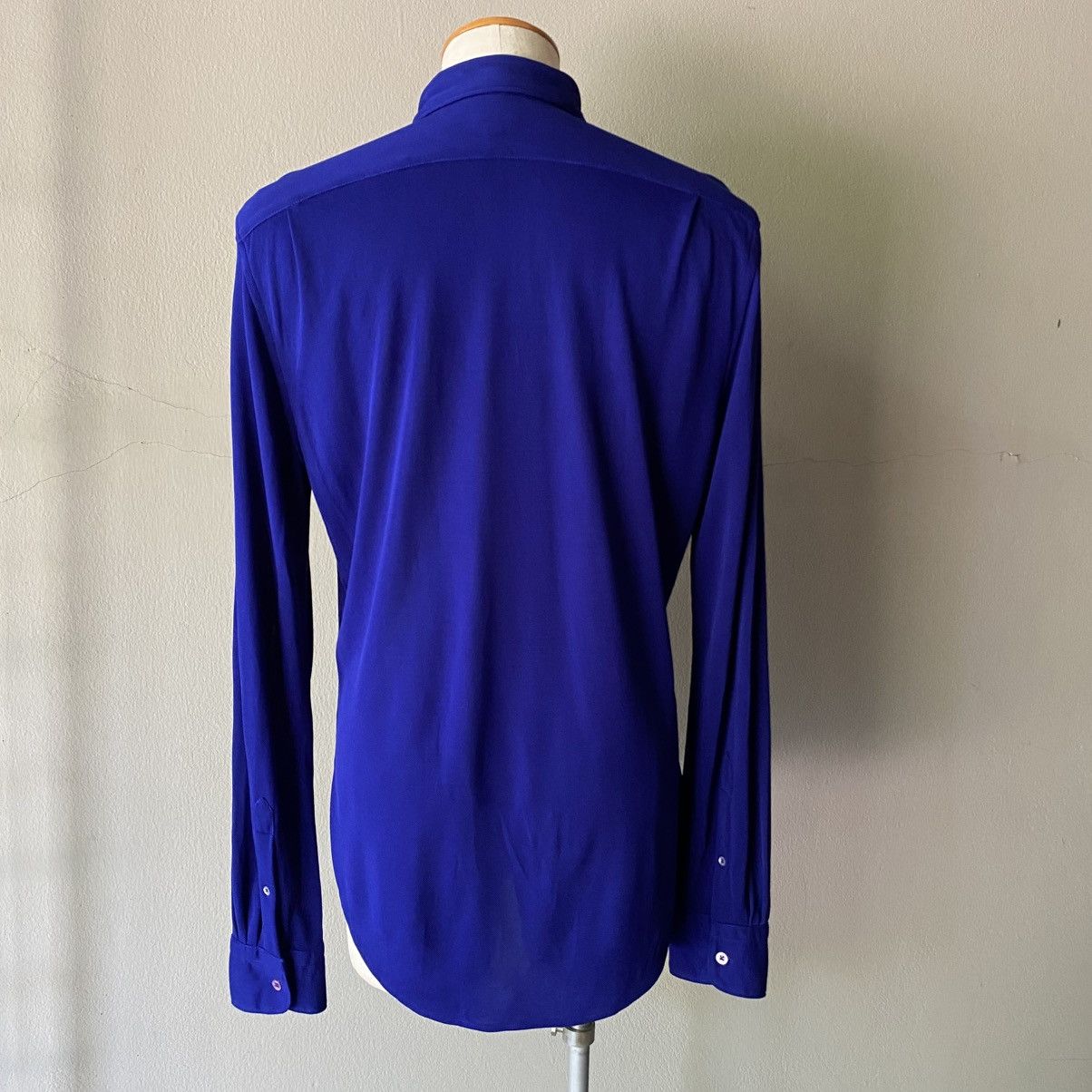Kenzo Kenzo Blue Stretchy Soft Long Sleeve Shirt Size US XXS / EU 40 - 15 Thumbnail