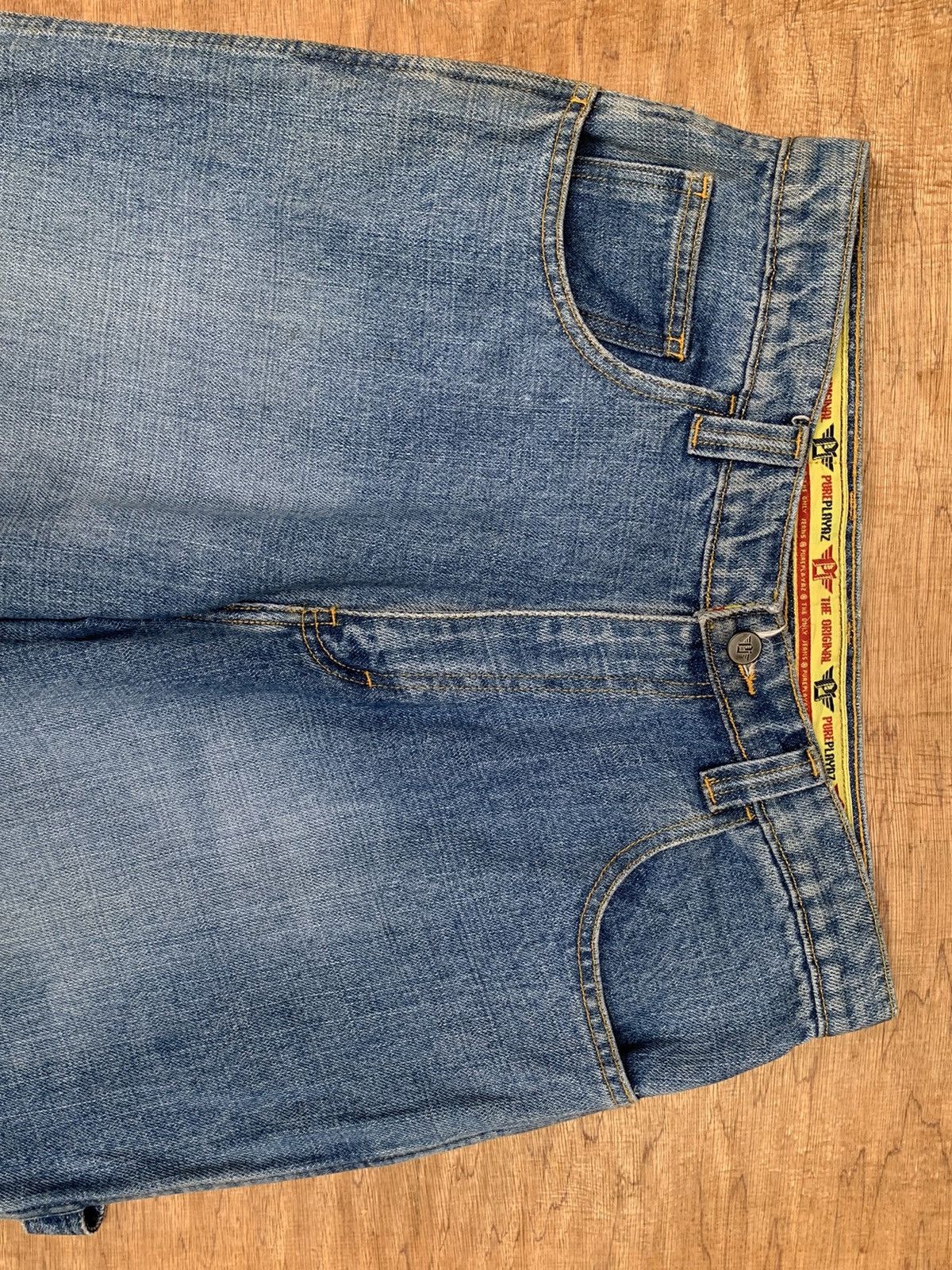 Japanese Brand Vtg PUREPLAYAZ Jeans Baggy Carpenter Like Jnco Hip Hop Pant Size US 31 - 7 Thumbnail