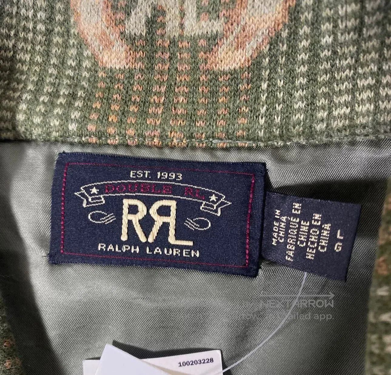 RRL Ralph Lauren Ralph Lauren Long Sleeve Printed Cotton Shirt. Size US L / EU 52-54 / 3 - 5 Thumbnail