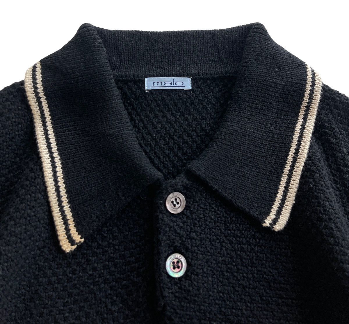 Malo Malo Polos Cotton Knitted Shirt Size XL / US 12-14 / IT 48-50 - 4 Thumbnail