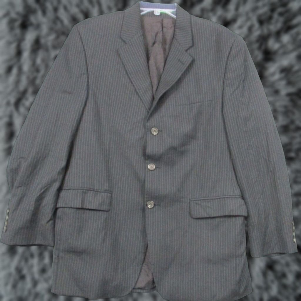 Ralph Lauren Lauren Ralph Lauren Blazer Men 42R Gray Pinstripe Sport Coat Size 42R - 1 Thumbnail