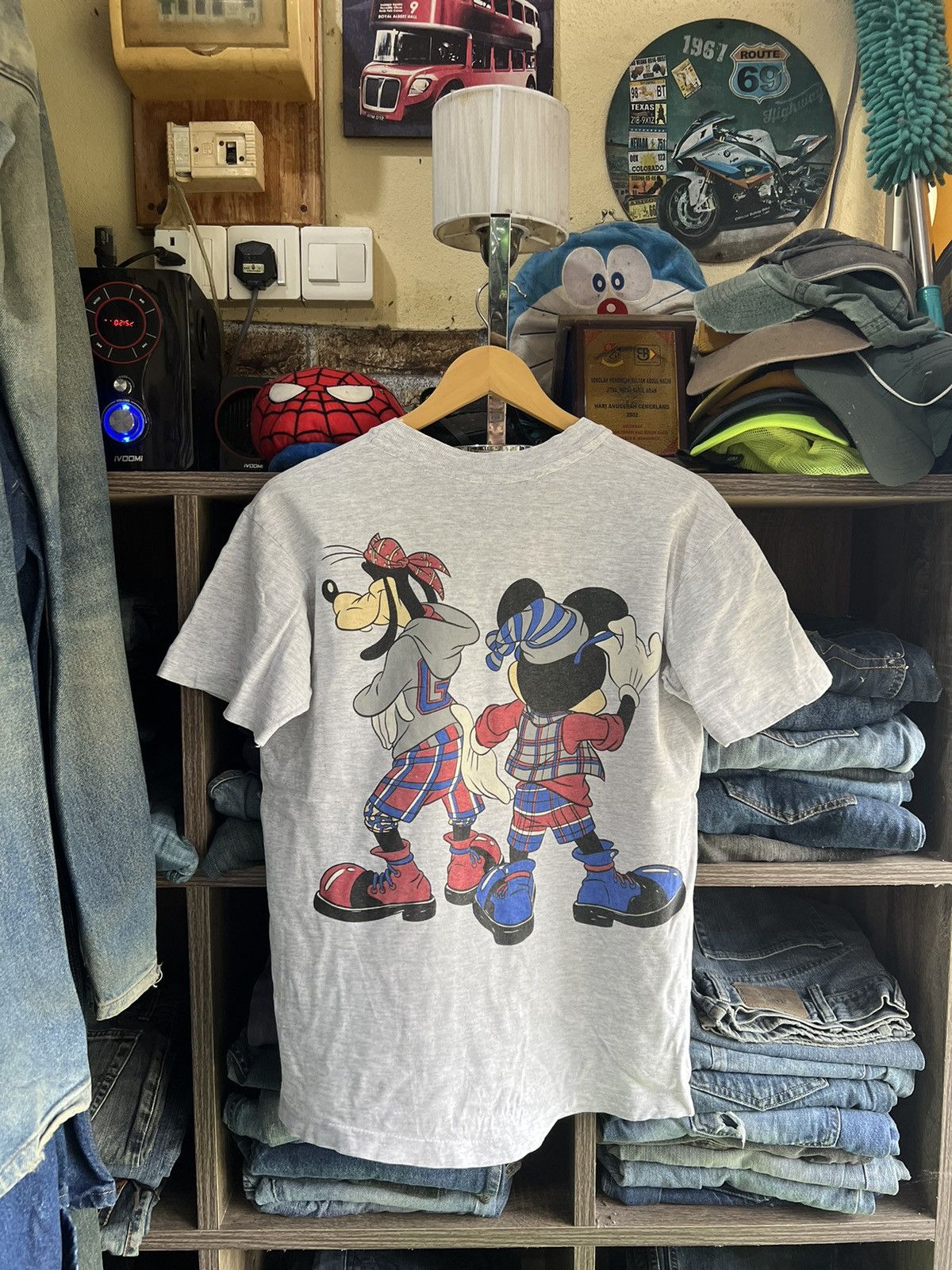 Mickey Mouse 🔥Rare Vintage Mickey & Goofy California Tee Size US M / EU 48-50 / 2 - 2 Thumbnail
