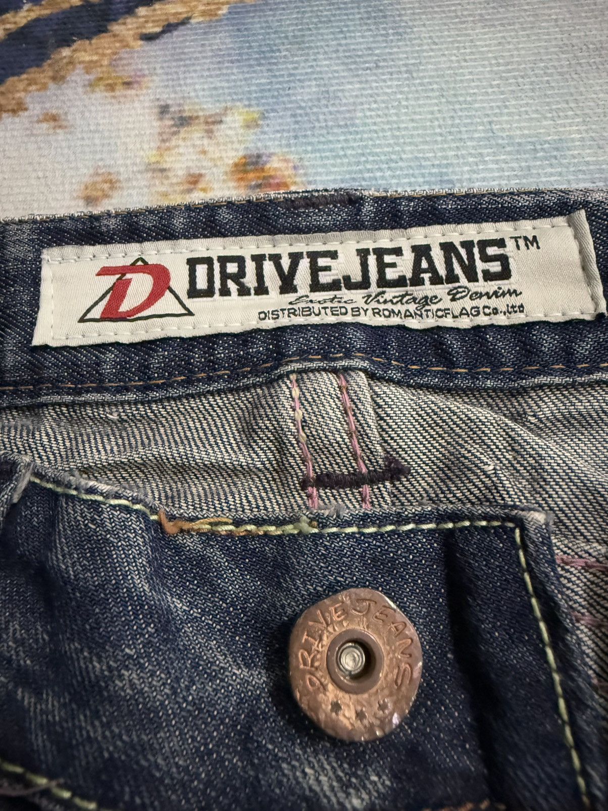 Japanese Brand DRIVE JEANS FLARED BOOTCUT JEANS Size 29" - 11 Thumbnail