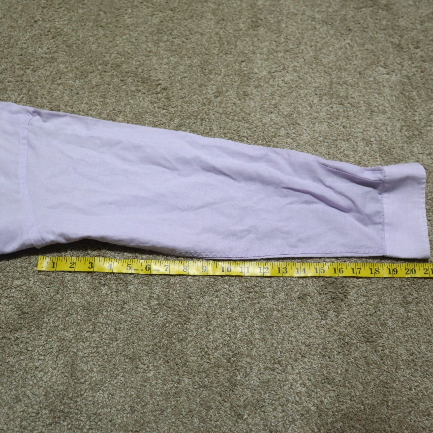 Pierre Cardin Pierre Cardin Button-Up Shirt Solid Purple Long Sleeve Men's Size 17.5 34/35 Casual Designer Size US XL / EU 56 / 4 - 7 Thumbnail