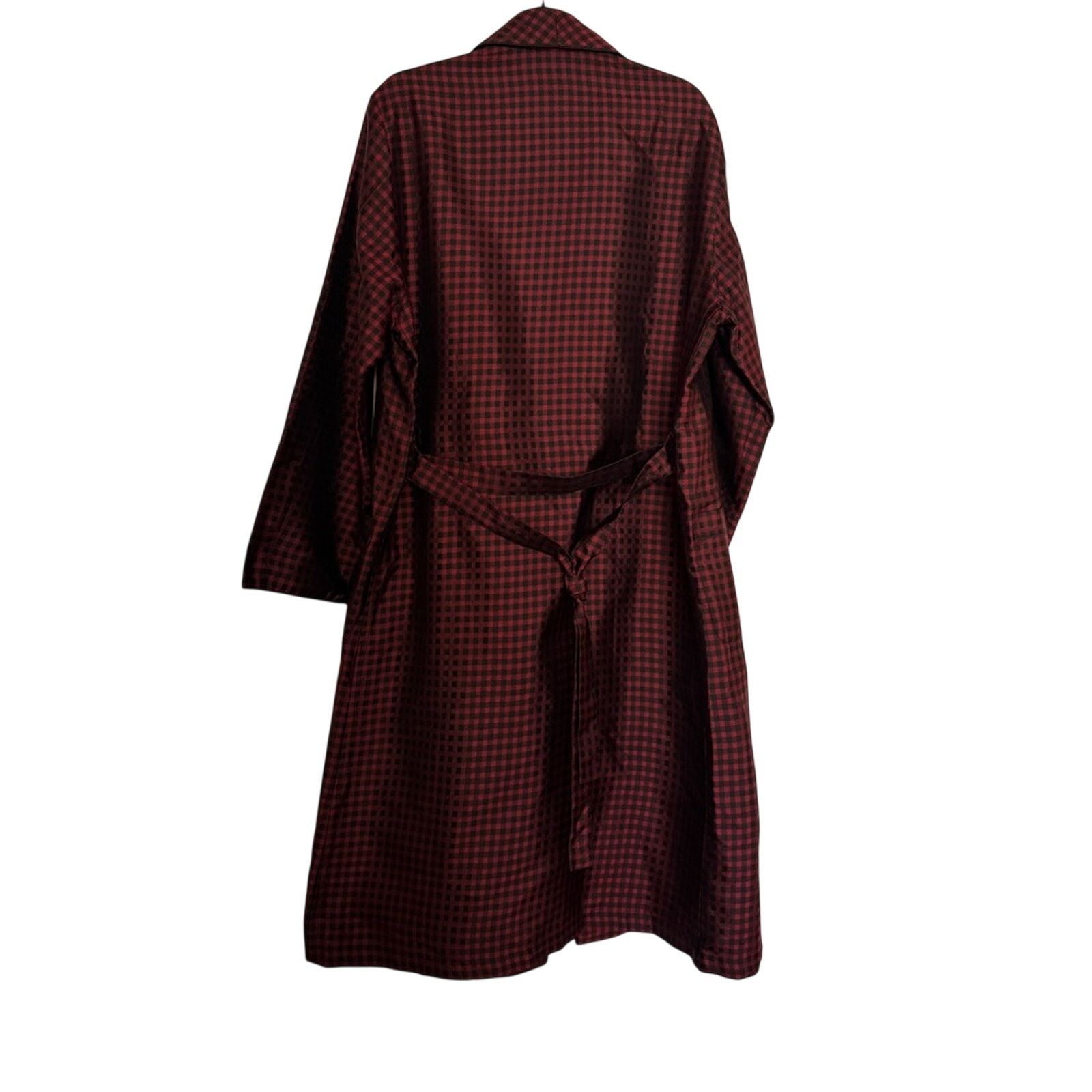 Prada Prada Men’s Silk Red and Black Checkered Robe NWT Size US M / EU 48-50 / 2 - 2 Thumbnail