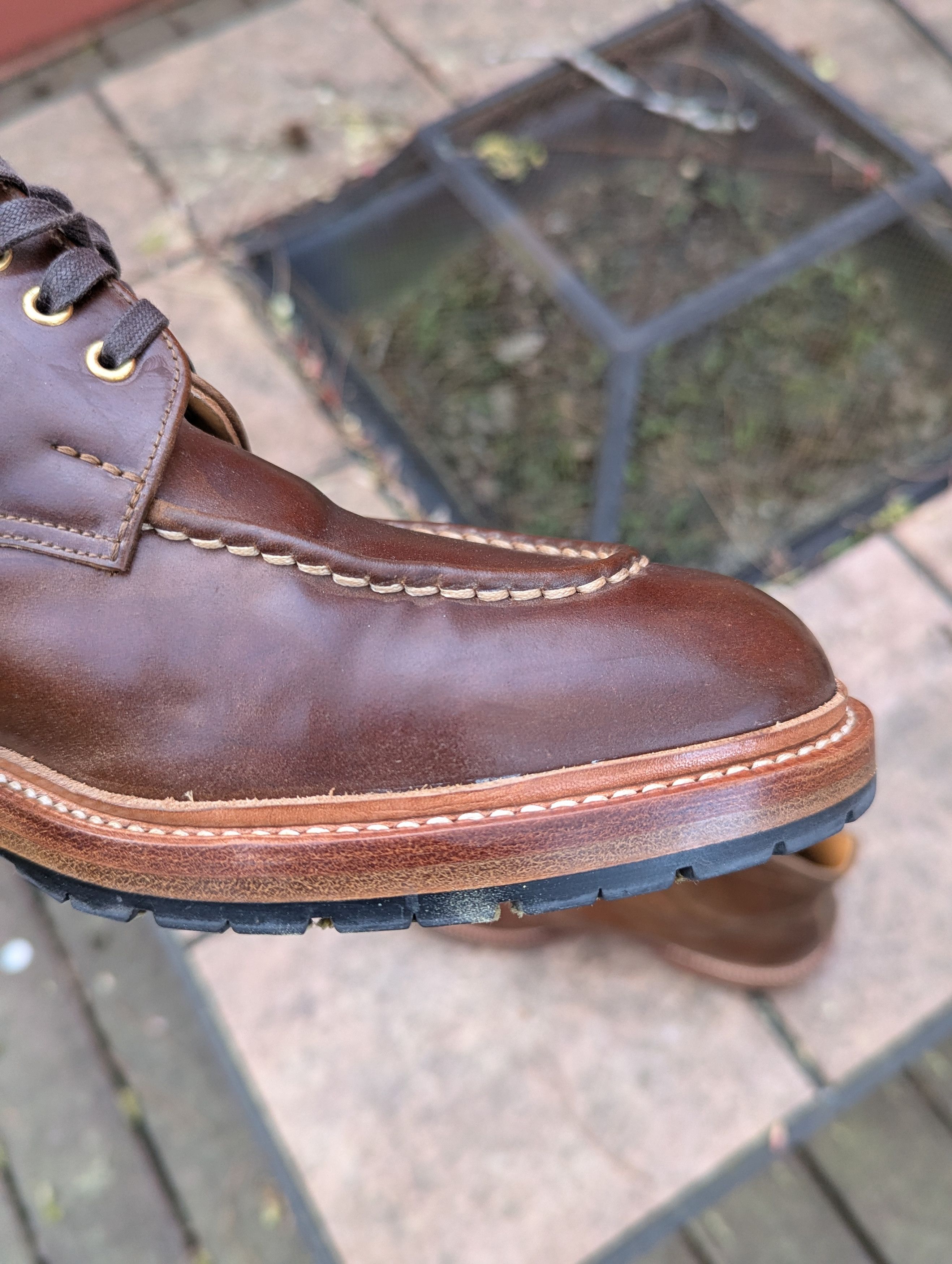 Edward Green Joe Works Shoemaker Chestnut Shell Cordovan Derbies Size 11 Size US 11 / EU 44 - 5 Thumbnail