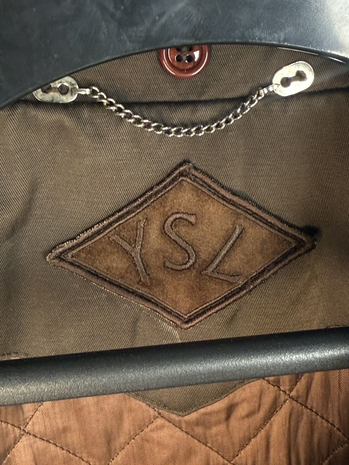 Yves Saint Laurent 90s Warm YSL Jacket Brown Autumn Parka Classic Zip Up Size US XL / EU 56 / 4 - 5 Thumbnail