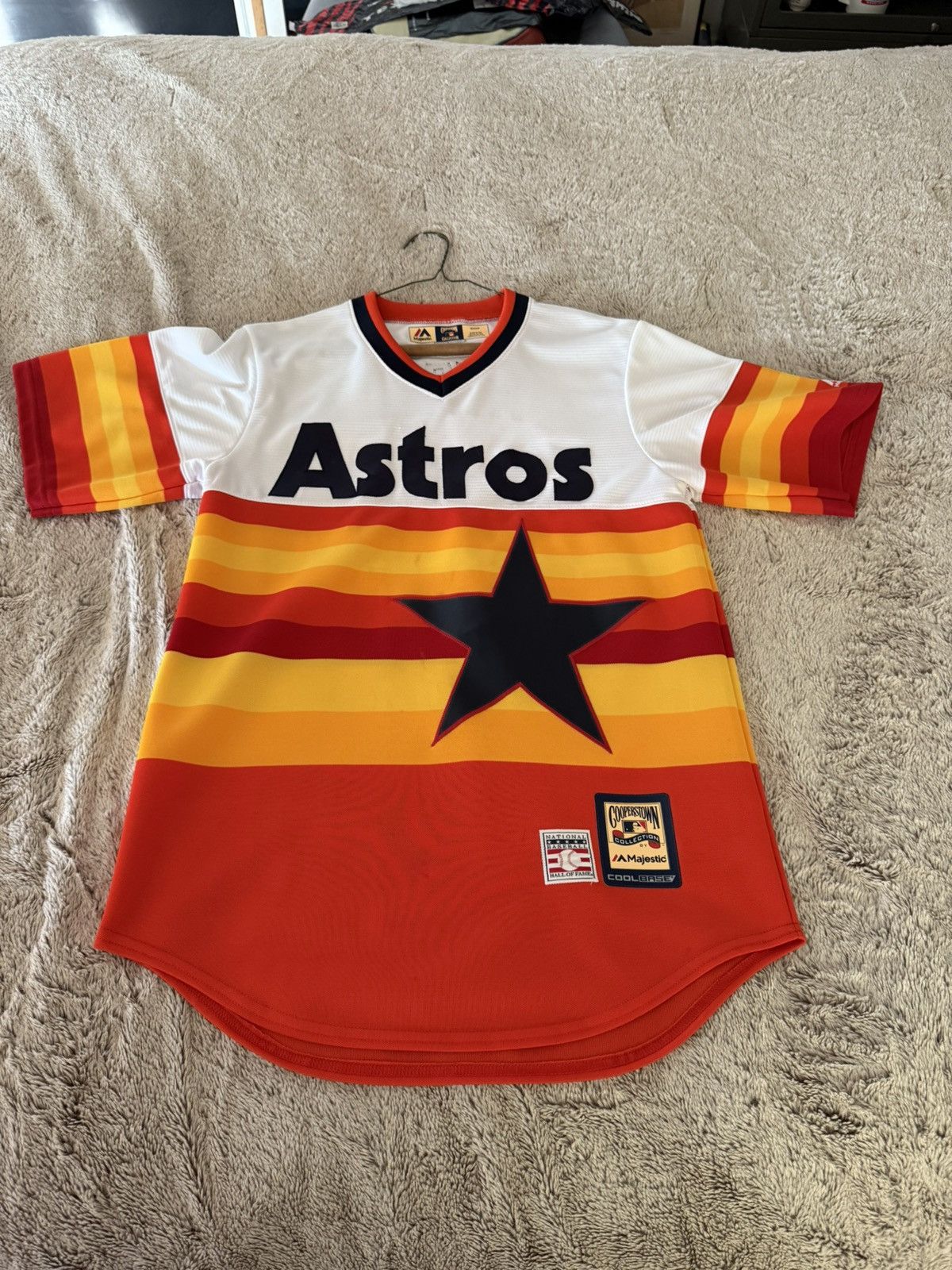 Majestic Nolan Ryan Tequila Sunrise Jersey Size US S / EU 44-46 / 1 - 2 Thumbnail