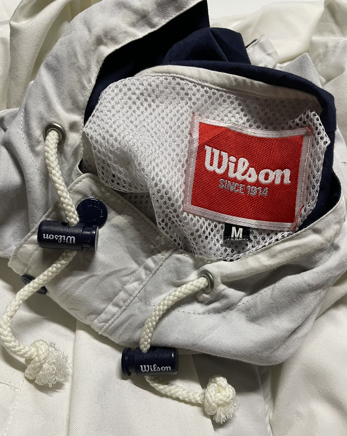 Wilson Wilson 1914 Embroidered Bear biglogo Windbreaker jacket Size US M / EU 48-50 / 2 - 20 Thumbnail