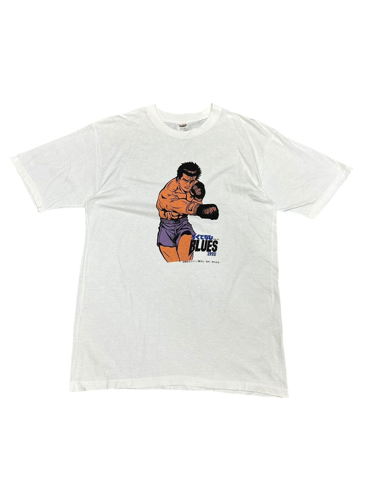 Anime × Cartoon Network Vintage 1993 Rokudenashi Blues Anime Movie Tee Banpresto Size US M / EU 48-50 / 2 - 1 Thumbnail
