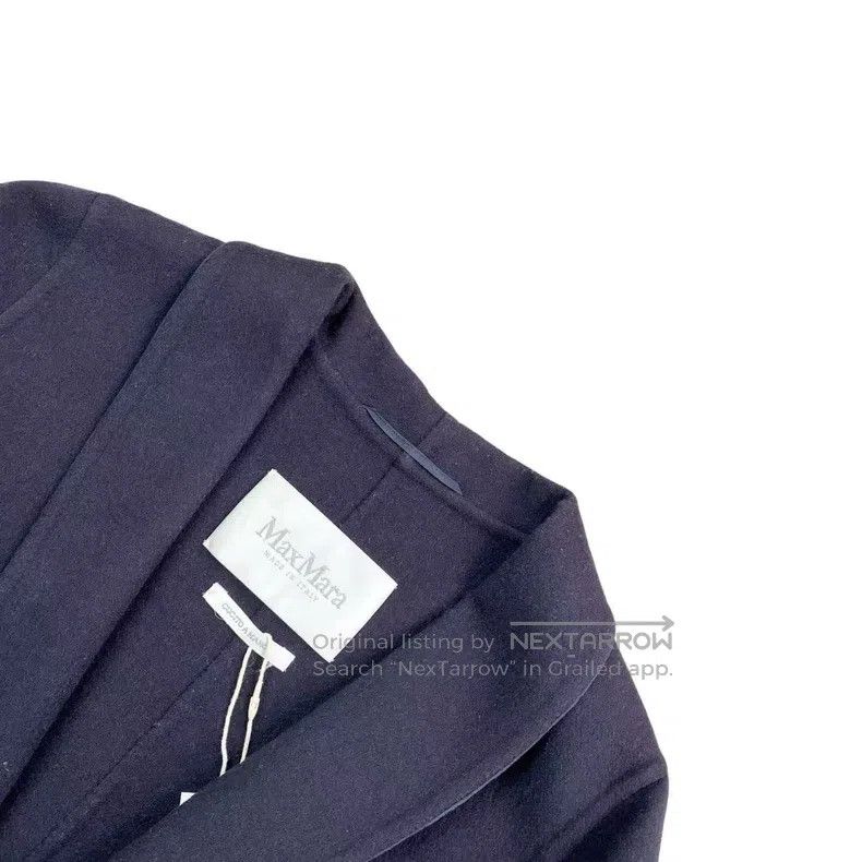Max Mara Max Mara Dark blue belted coat Size XS / US 0-2 / IT 36-38 - 3 Thumbnail