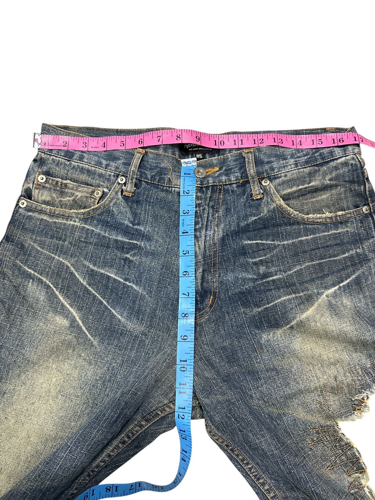 Kapital Distress Style Patchwork FreeBeat Denim . Size US 34 / EU 50 - 8 Thumbnail