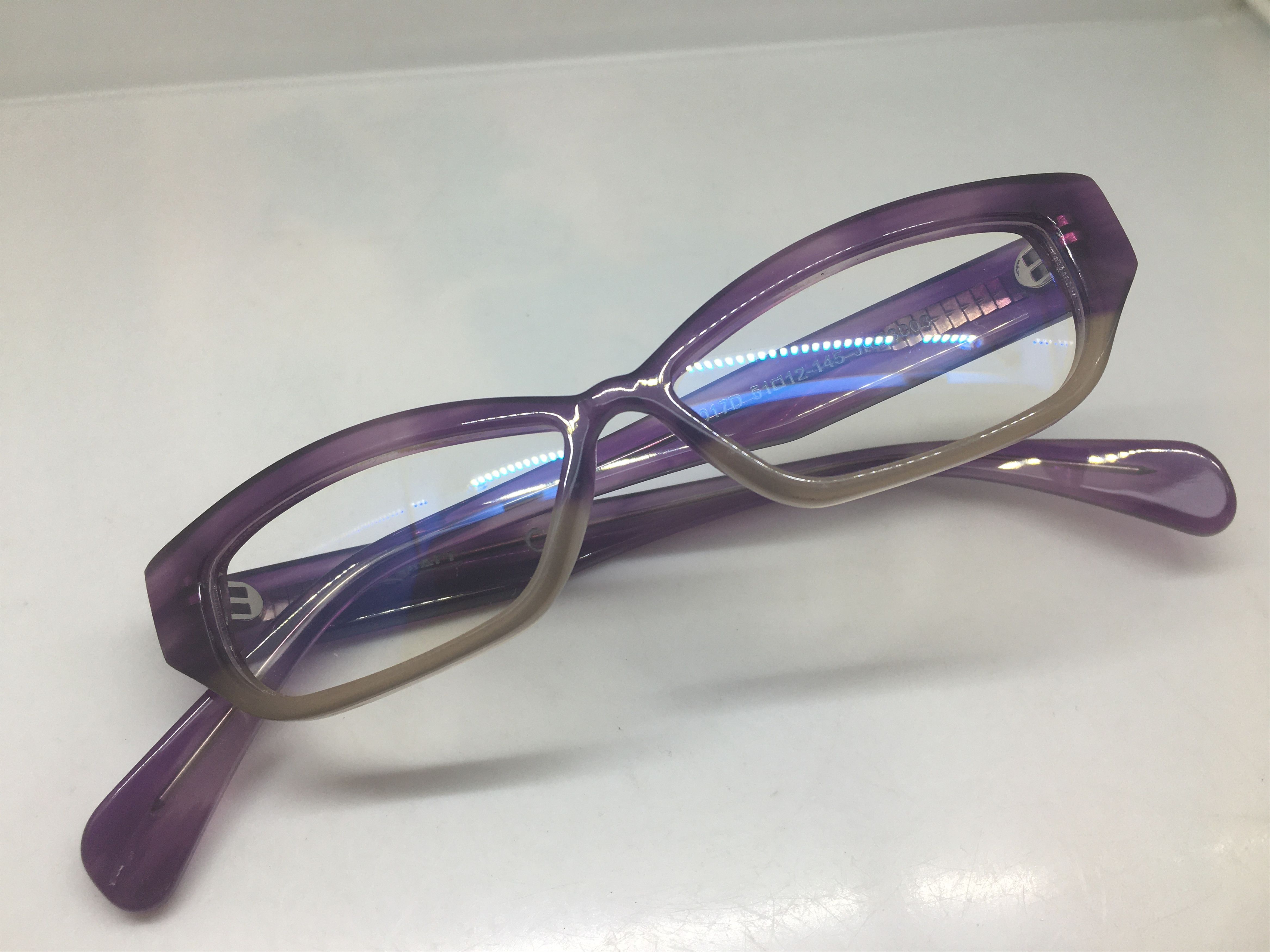 Other EYECRAFT 3017D Clear Purple Cateye Eyeglasses Frame Diva Size ONE SIZE - 5 Thumbnail