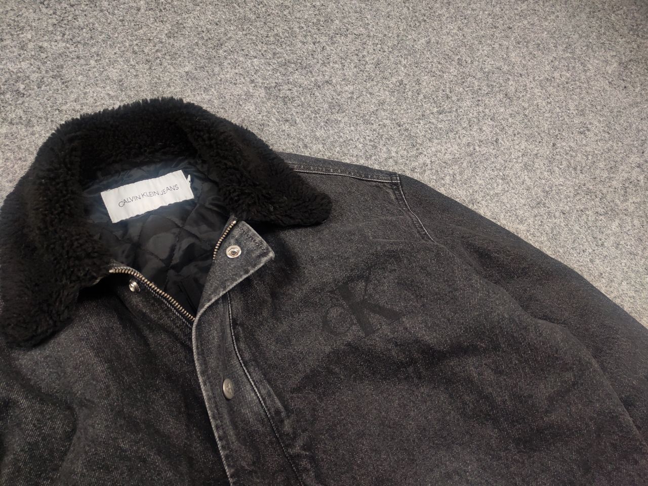 Calvin Klein Calvin Klein Jeans Sherpa Flight Bomber Denim Jacket Raf Size US M / EU 48-50 / 2 - 5 Thumbnail