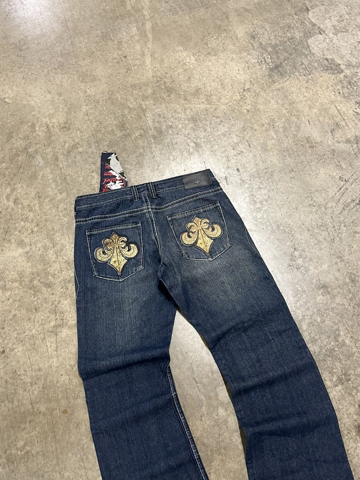 Affliction × Vintage Affliction denim y2k baggy fit skater grunge opium hype NWT Size US 36 / EU 52 - 2 Thumbnail