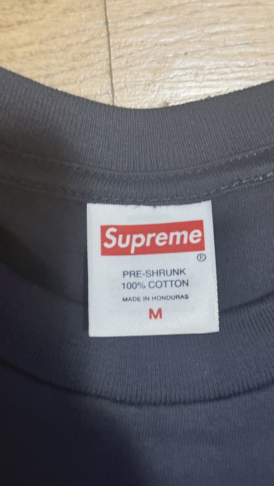 Supreme Supreme Arabic Box Logo Tee Color: navy Size US M / EU 48-50 / 2 - 2 Thumbnail