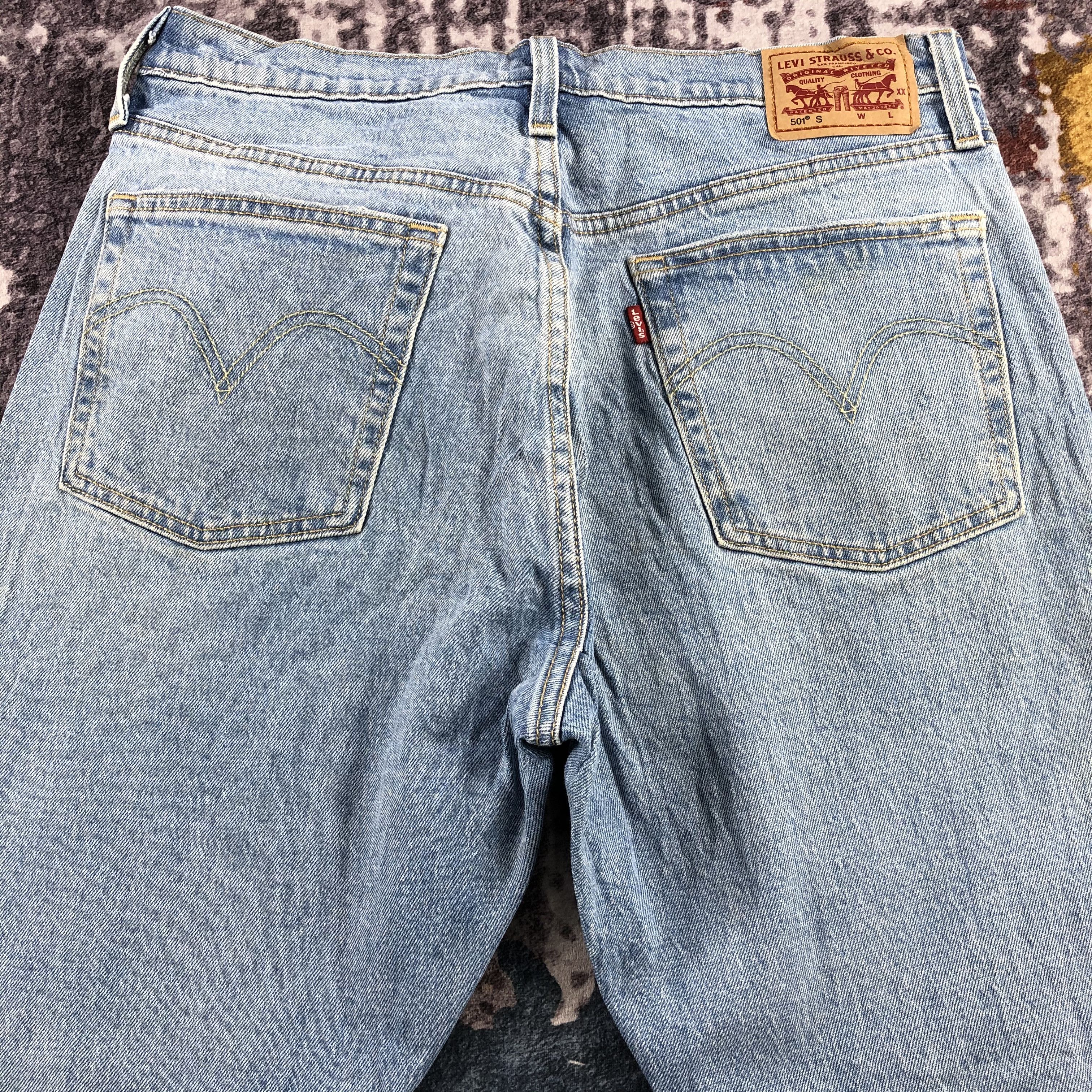 Levi's Vintage Blue Wash Levis 501 Jeans-JM3033 Size US 31 - 5 Thumbnail
