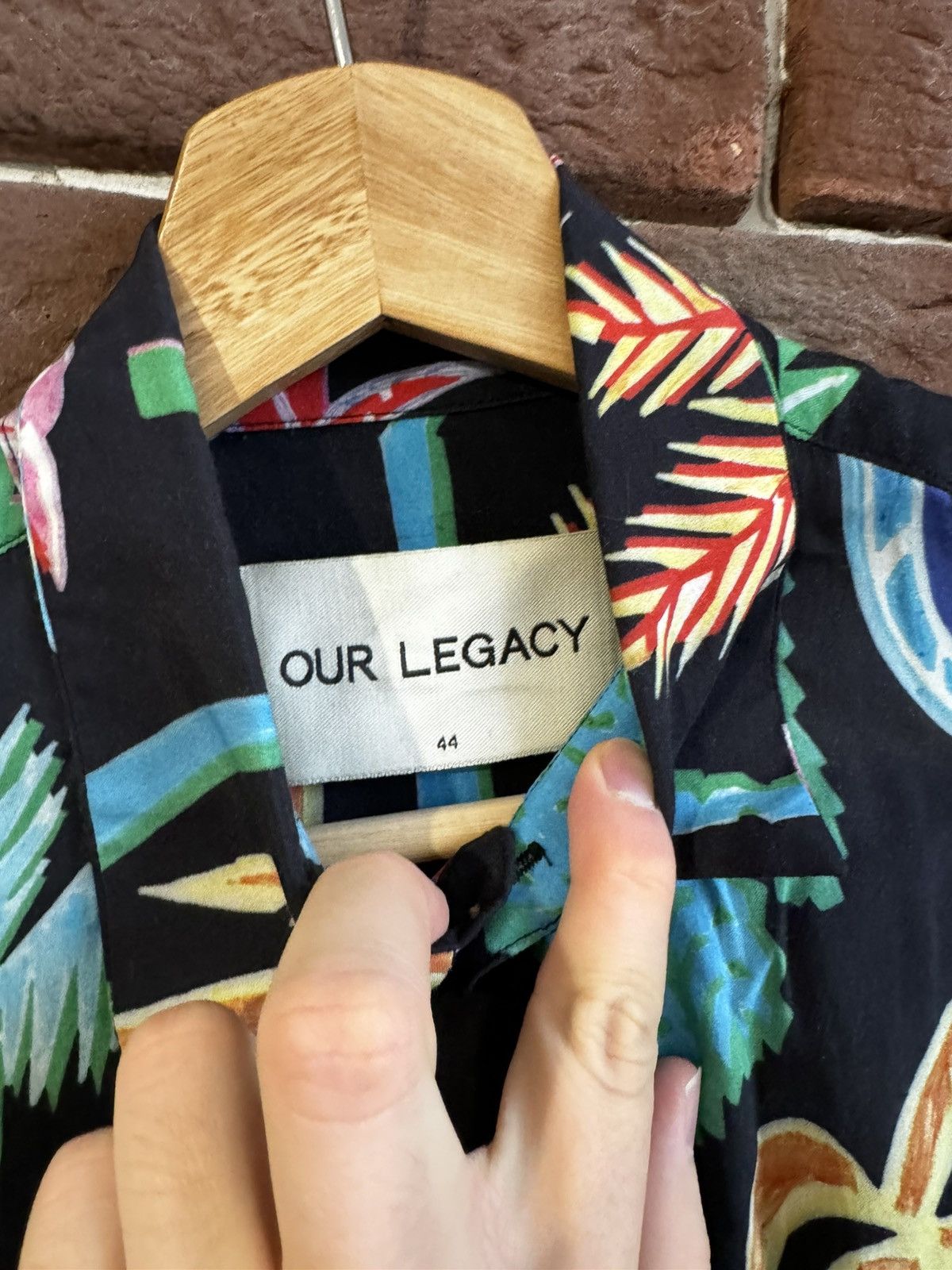 Our Legacy Rare Our Legacy Palm Trees Pattern 44 Rayon Button Up Shirt Size US S / EU 44-46 / 1 - 5 Thumbnail