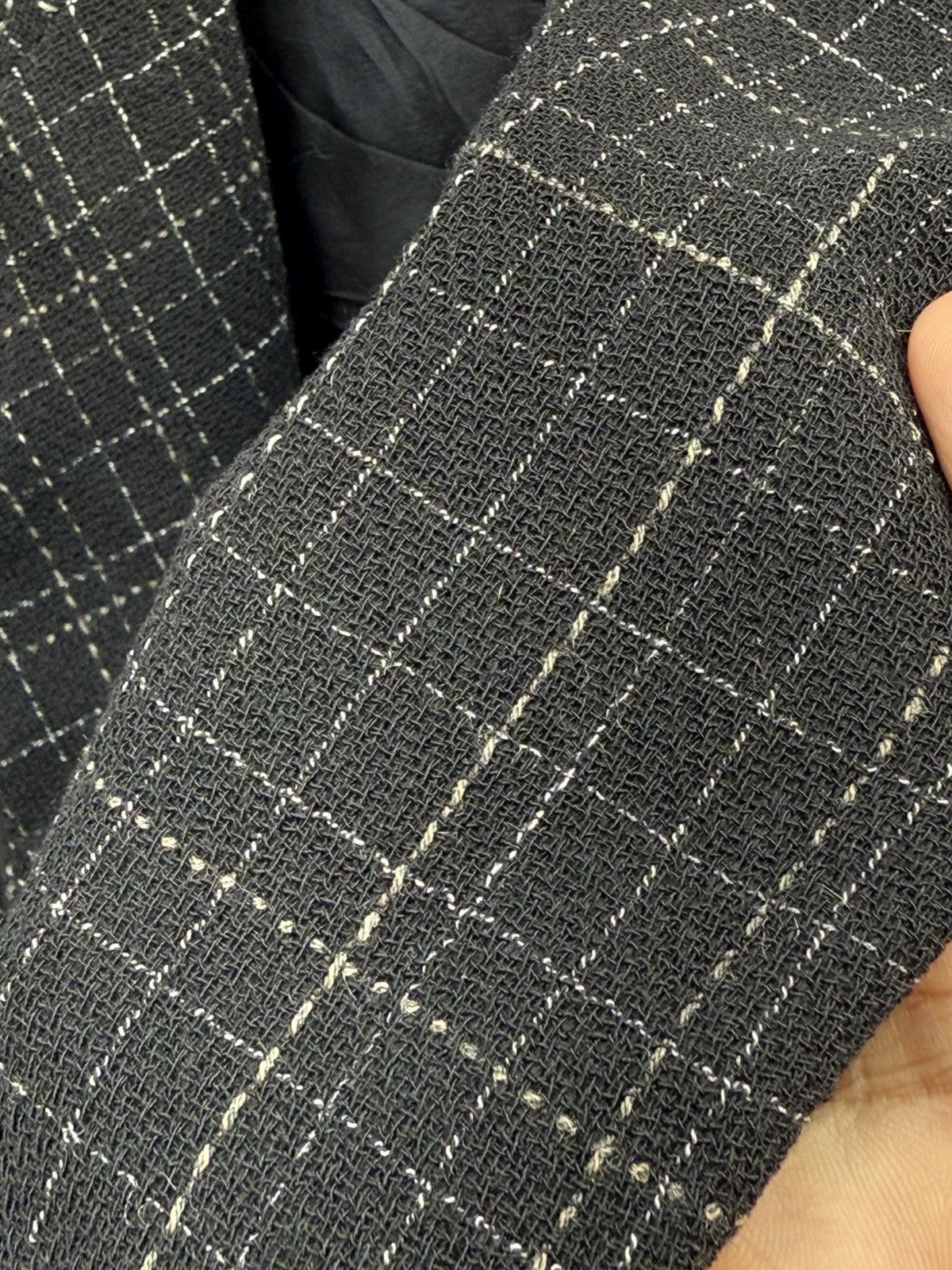 Max Mara MAX MARA Virgin Wool Tweed Long Jacket “Made in ITALY” Size XS / US 0-2 / IT 36-38 - 6 Thumbnail
