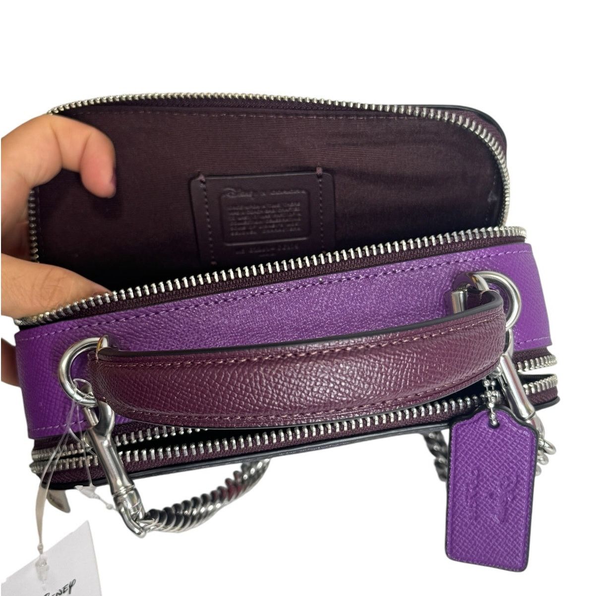 Coach Disney X Coach Box Purple Crossbody Ursula Little Mermai Size ONE SIZE - 12 Thumbnail