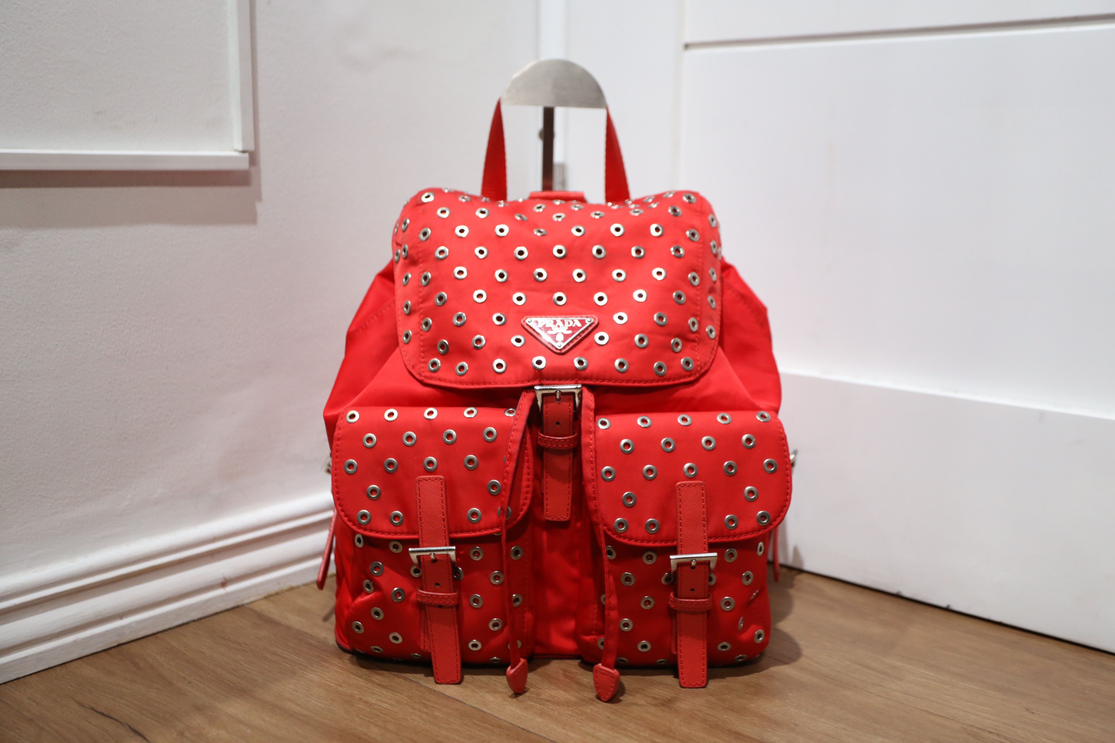 Prada - Grommet Vela Backpack display picture 3
