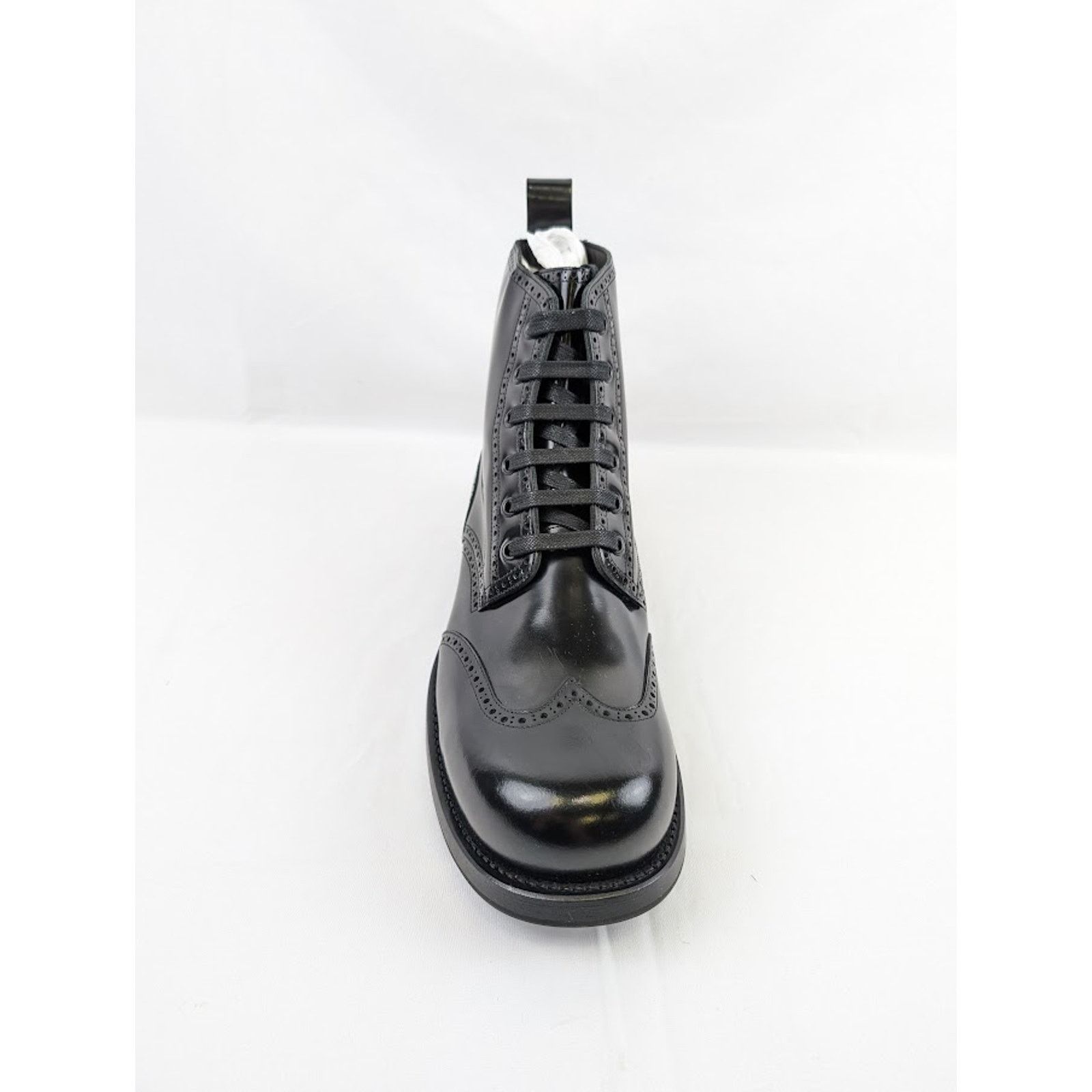 Bottega Veneta o1rshd1 Gloss Vinyl Wardrobe Ankle Boots in Black Size US 8 / EU 41 - 7 Thumbnail