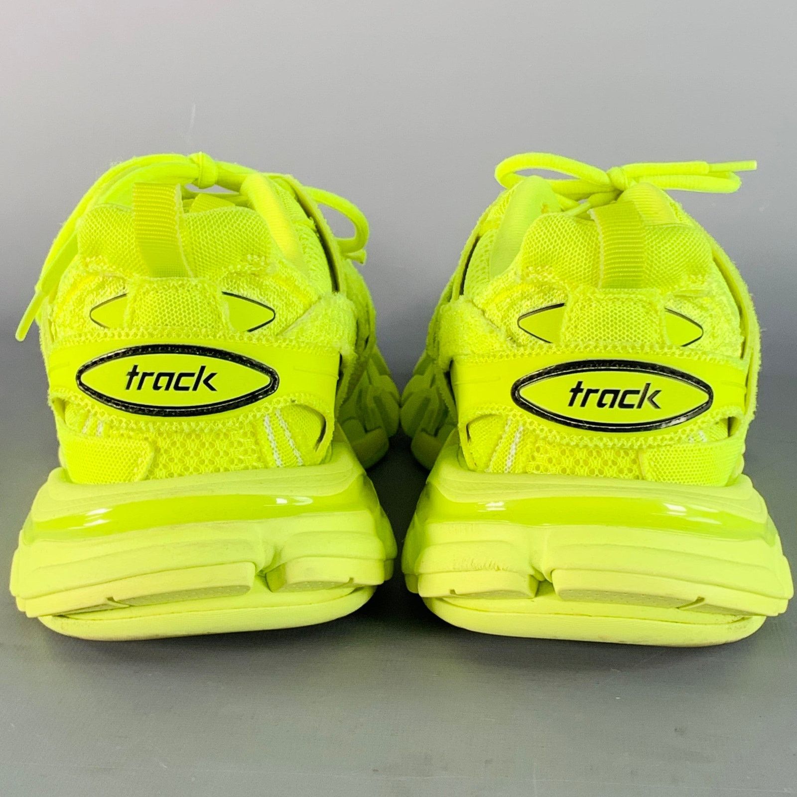 Balenciaga BALENCIAGA Size 6 Track 3 Green Neon Nylon Chunky Sneakers Size US 6 / EU 39 - 3 Thumbnail