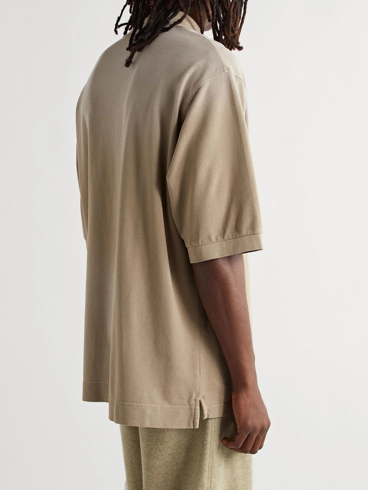 Acne Studios $300 - Cotton Polo Shirt - Washed Beige Size US S / EU 44-46 / 1 - 3 Thumbnail
