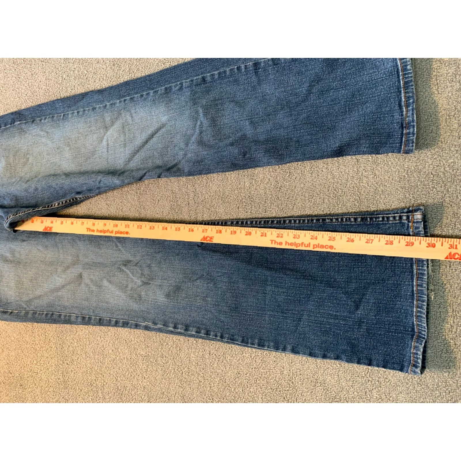Denime DKNYJEANS Soho Jean Womens Size 10 R Blue Pants Denim Jeans Bootcut Cotton Blend Denim - Mens? Size 32" / US 10 / IT 46 - 2 Thumbnail