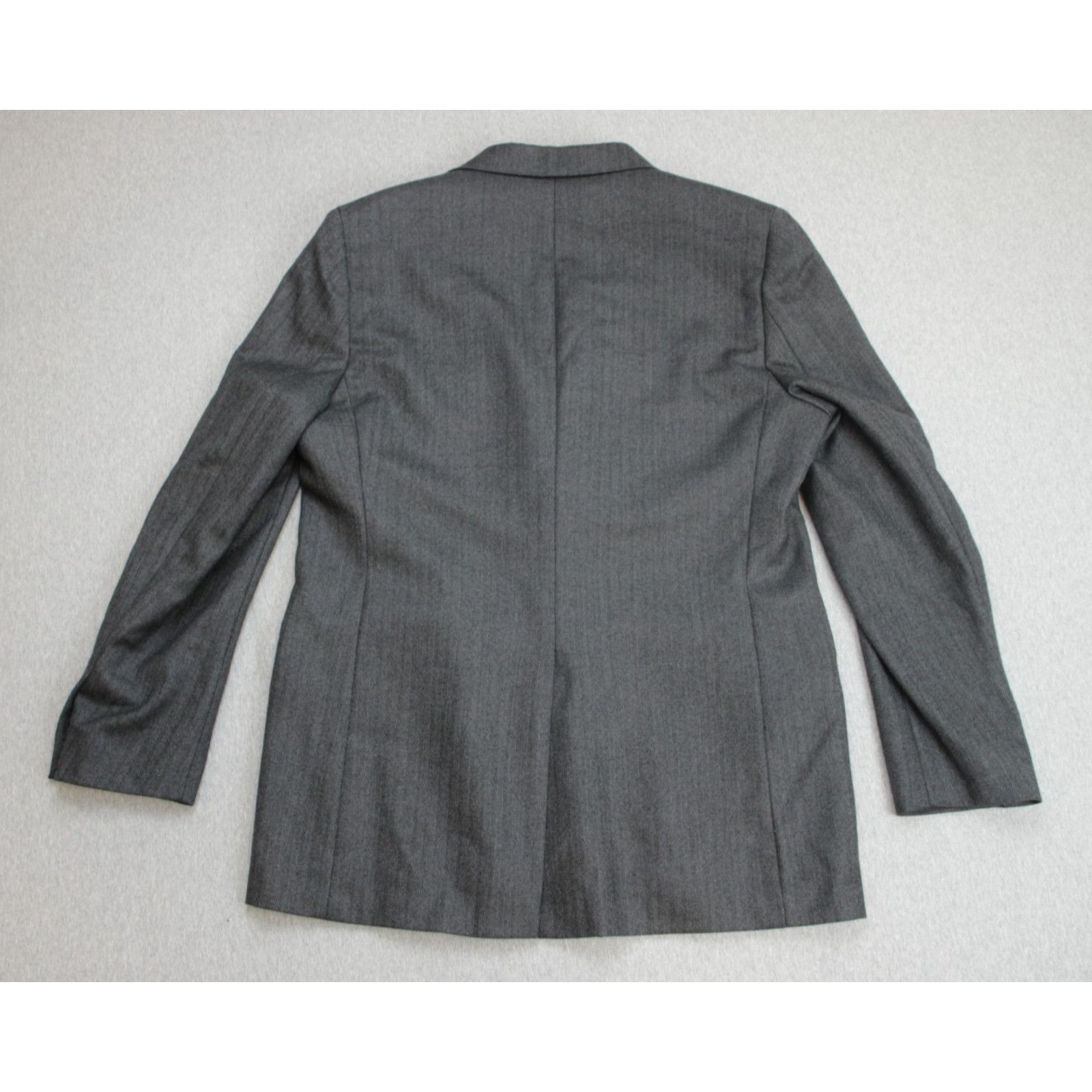 Brooks Brothers Brooks Brothers 346 Blazer Mens 42L Gray Herringbone Wool Size 42L - 3 Thumbnail