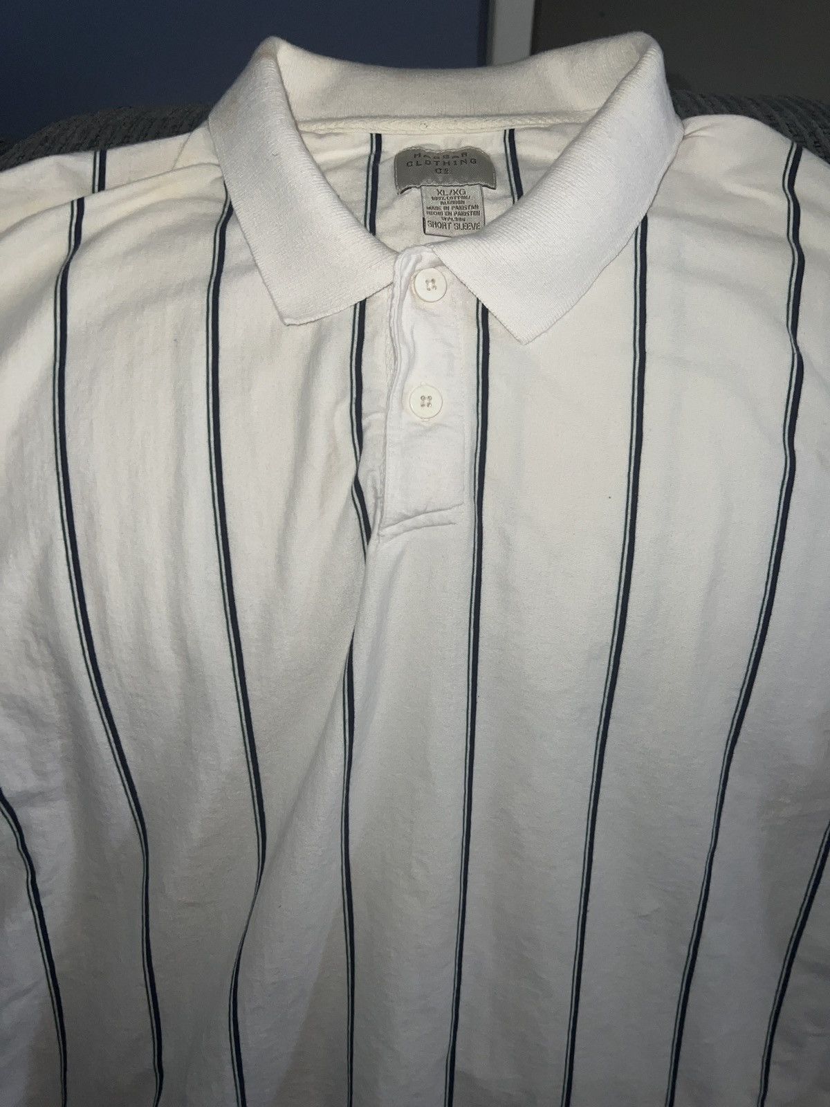 Haggar Haggar Clothing Co. Striped Polo Size US XL / EU 56 / 4 - 2 Thumbnail
