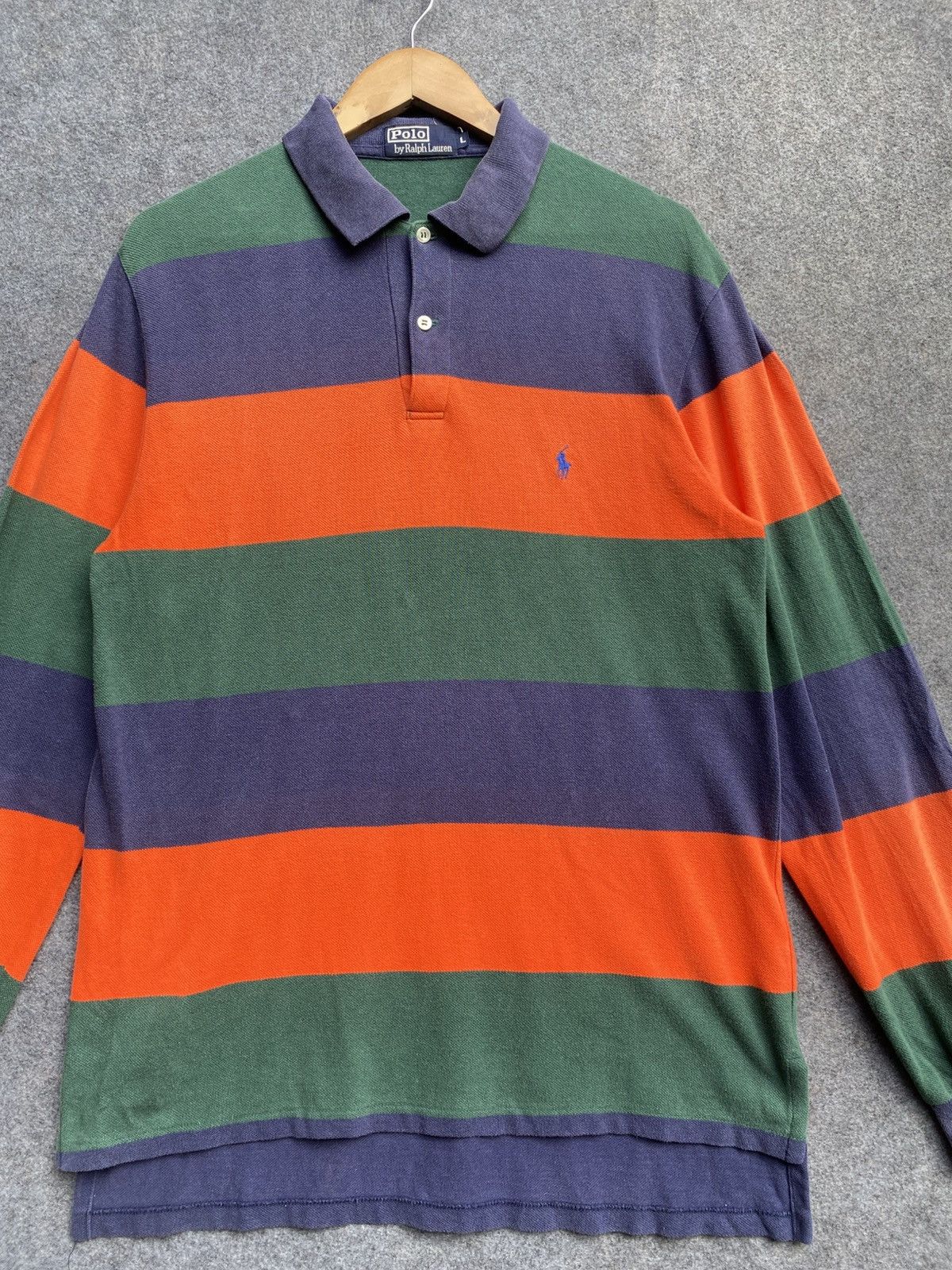 Polo Ralph Lauren × Vintage Vintage polo ralph lauren polo long sleeve Size US L / EU 52-54 / 3 - 4 Thumbnail