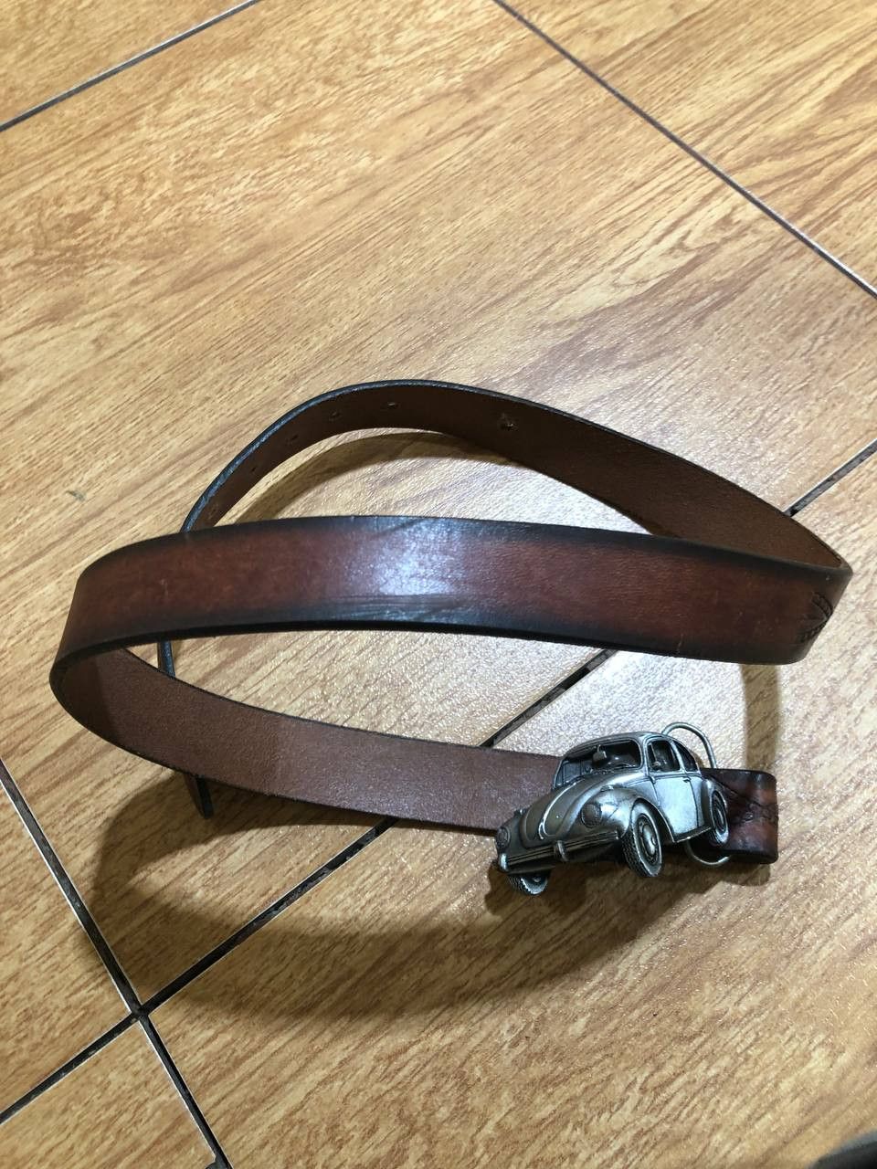 Vintage Rare leather vintage belt Size ONE SIZE - 2 Thumbnail