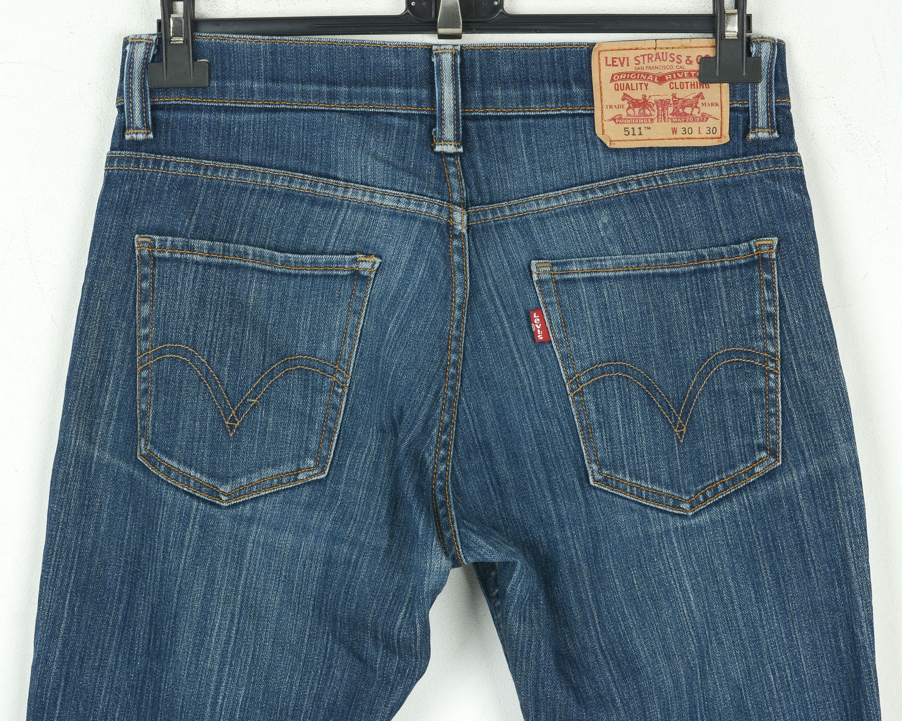 Levi's 511 Mens W30 L30 Slim Fit Skinny Jeans Denim Pants Trousers Size US 30 / EU 46 - 9 Thumbnail
