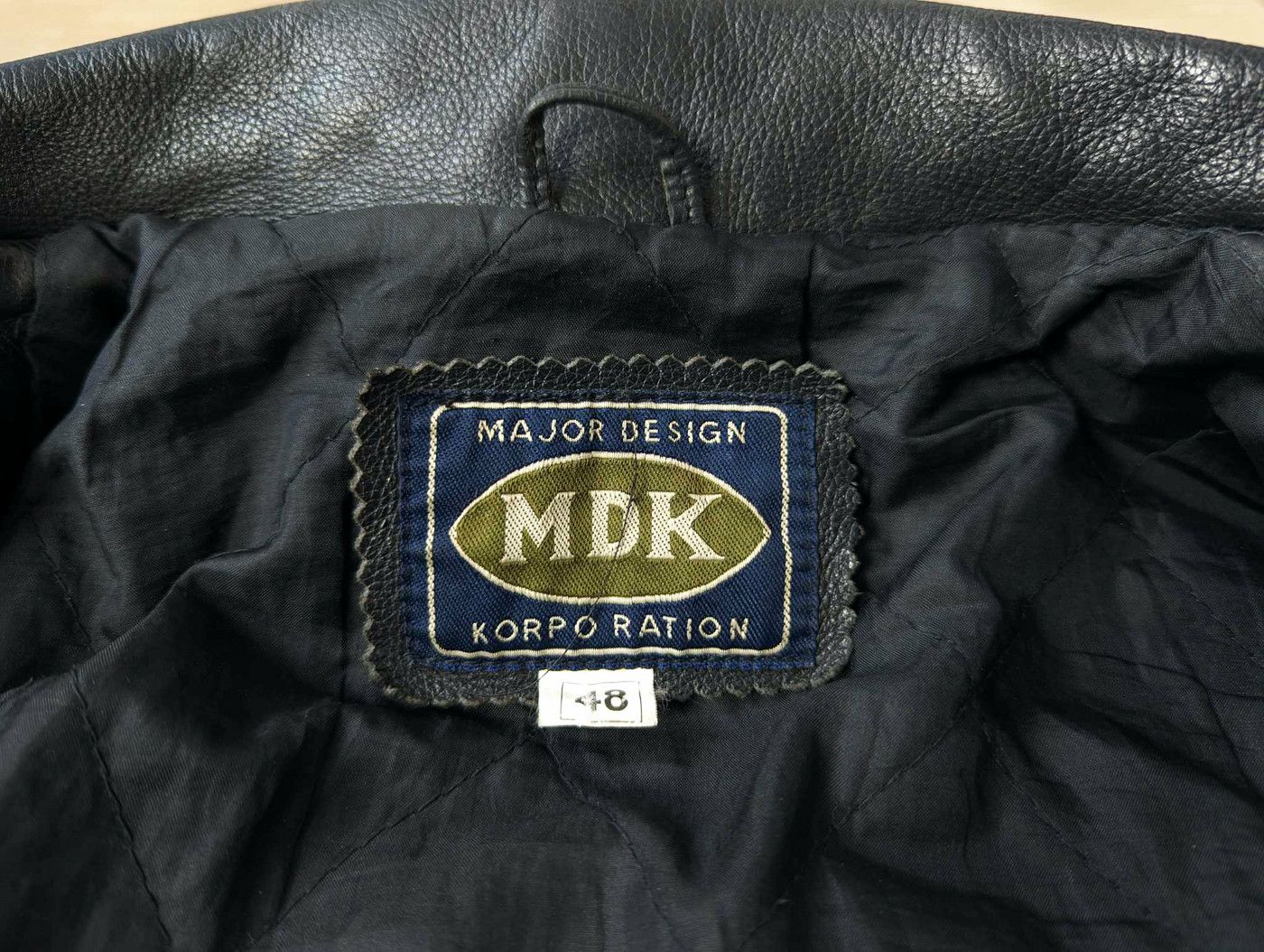 Vintage Vintage MDK Black Real Leather Biker Jacket Perfecto Punk Size US L / EU 52-54 / 3 - 6 Thumbnail