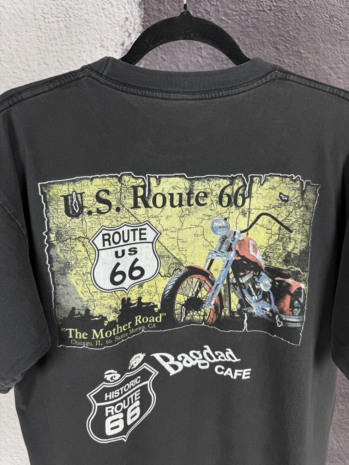 Route 66 Vintage 90s US Route 66 Bagdad Cafe The Mother Road tee y2k Size US L / EU 52-54 / 3 - 10 Thumbnail