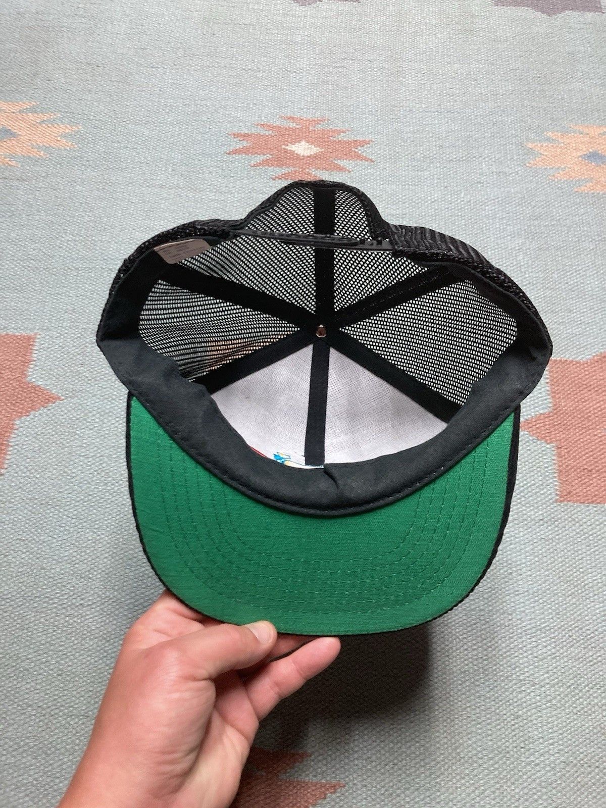 Vintage vtg 80s trucker hat O’Brien skis black corduroy NOS SnapBack Size ONE SIZE - 5 Thumbnail