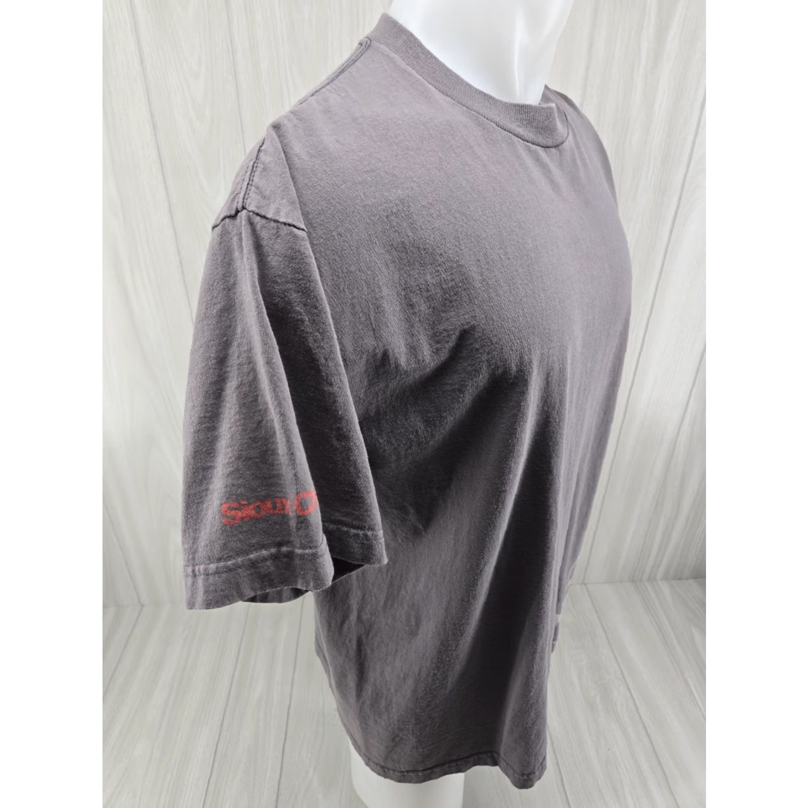 Vintage VINTAGE Bayside Shirt Mens XL T-Shirt Gray 90s Cowboy USA Graphic Print Logo Size US XL / EU 56 / 4 - 7 Thumbnail