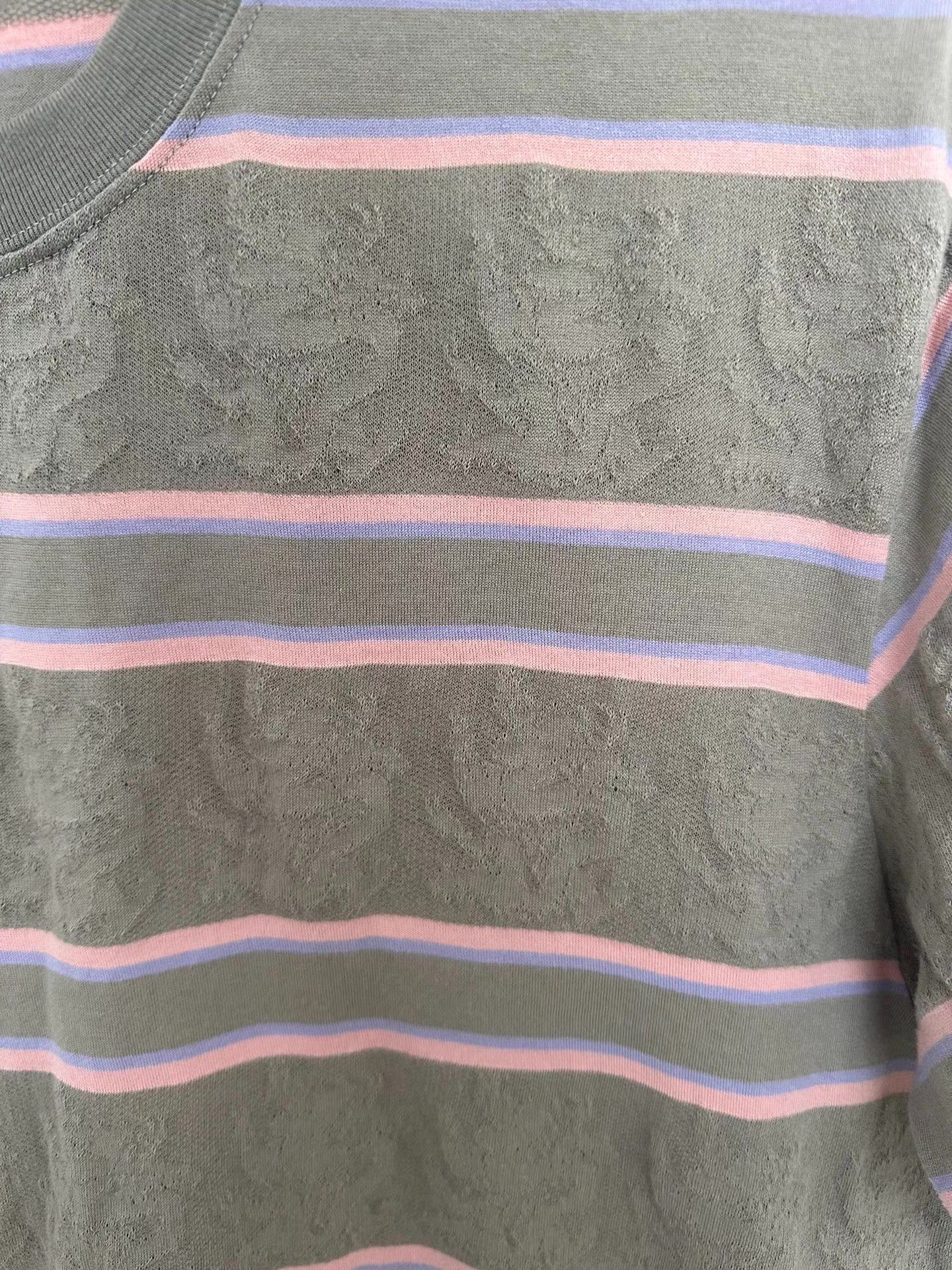 CLOT CLOT Pink Striped Short Sleeve with Dragon Pattern, Size US S / EU 44-46 / 1 - 3 Thumbnail