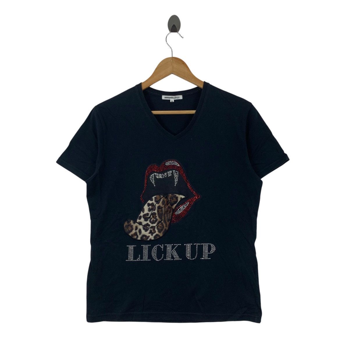 semanticdesign SEMANTIC DESIGN Lick Up Lips Punk Japanese Brand Tshirt Size L / US 10 / IT 46 - 1 Thumbnail