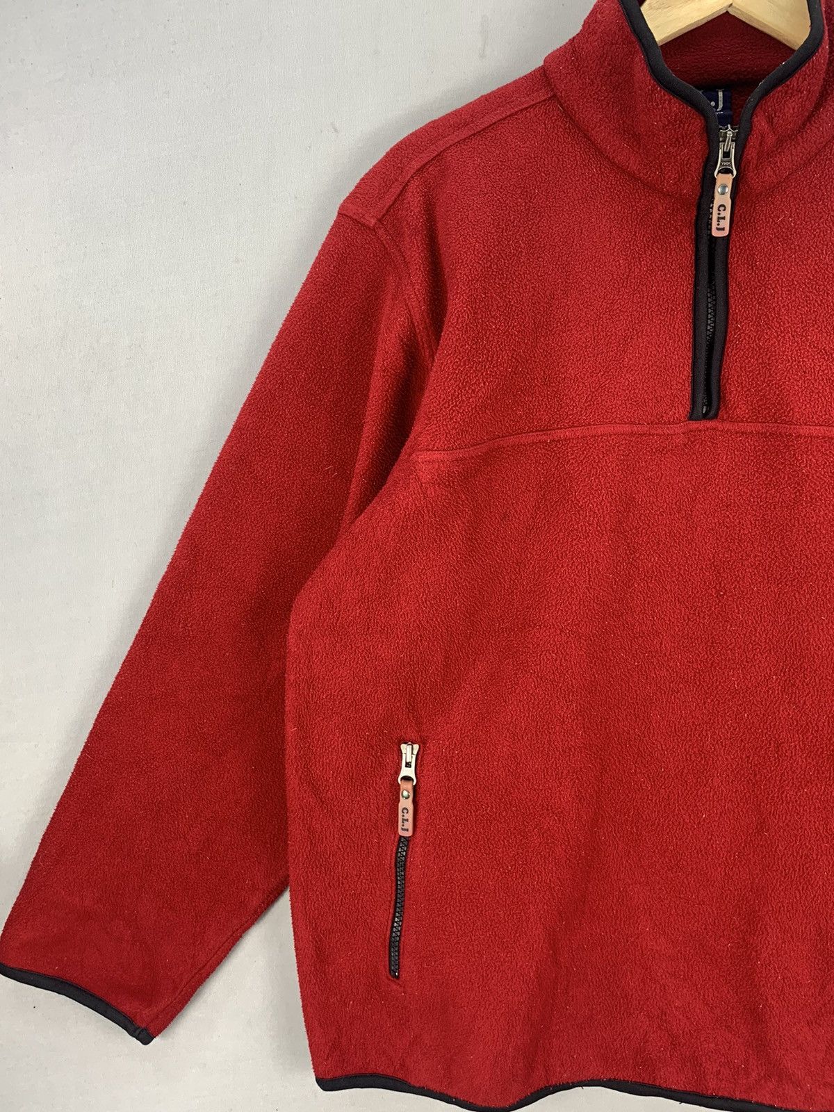 Japanese Brand Vintage Casual Land Japan Half Zipper Fleece Jacket Size US L / EU 52-54 / 3 - 3 Thumbnail