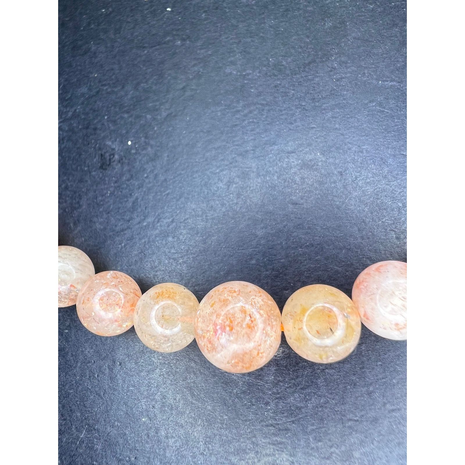 Other Sunstone bead necklace 18 inches with sterling clasp Size ONE SIZE - 6 Thumbnail